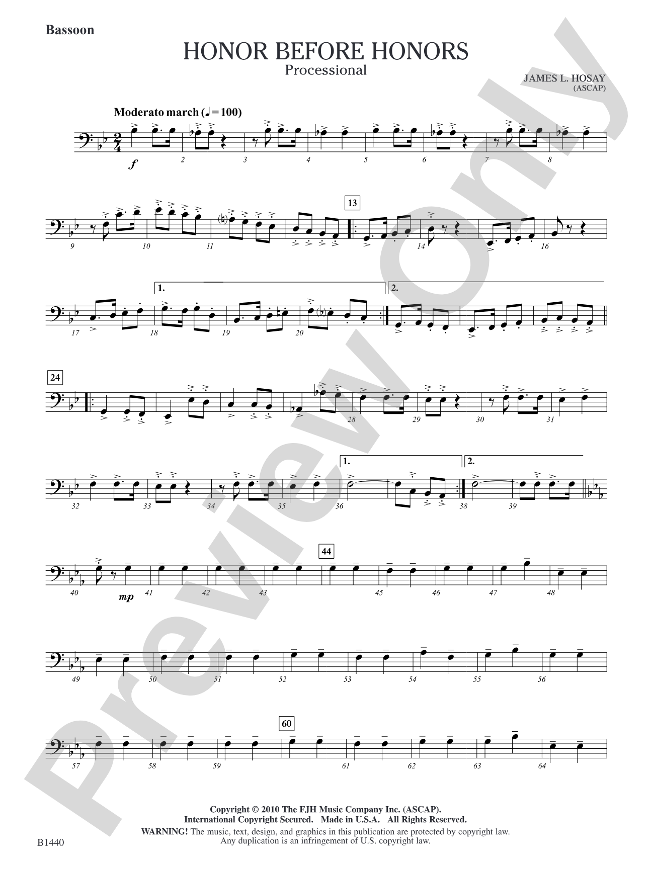 Honor Before Honors: Bassoon
