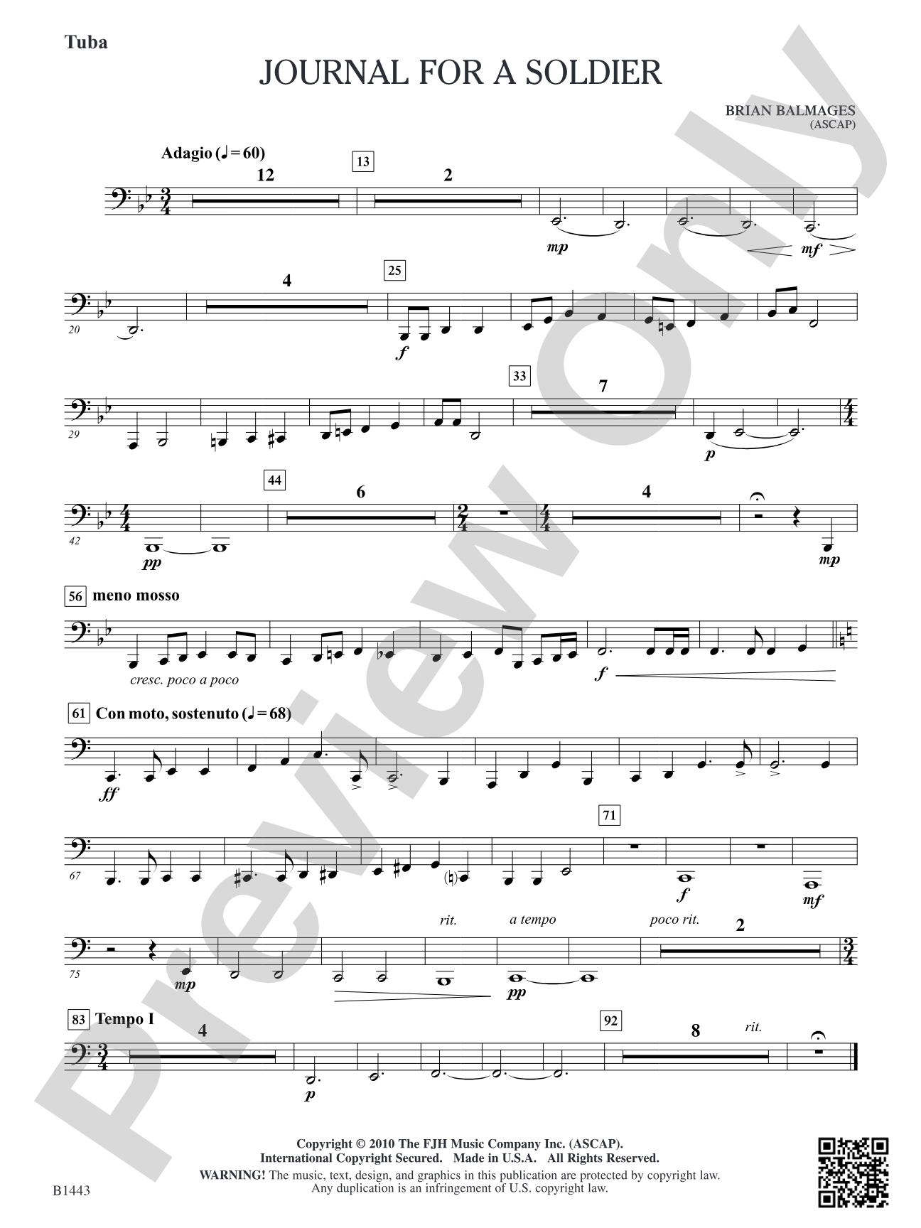 Journal for a Soldier: Tuba