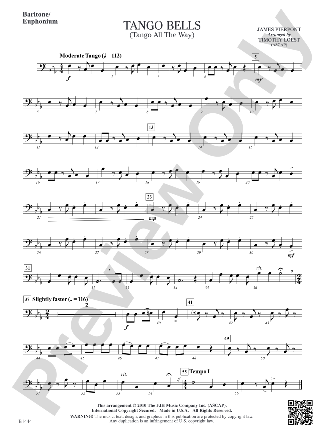 Tango Bells (Tango All the Way!): Baritone/Euphonium