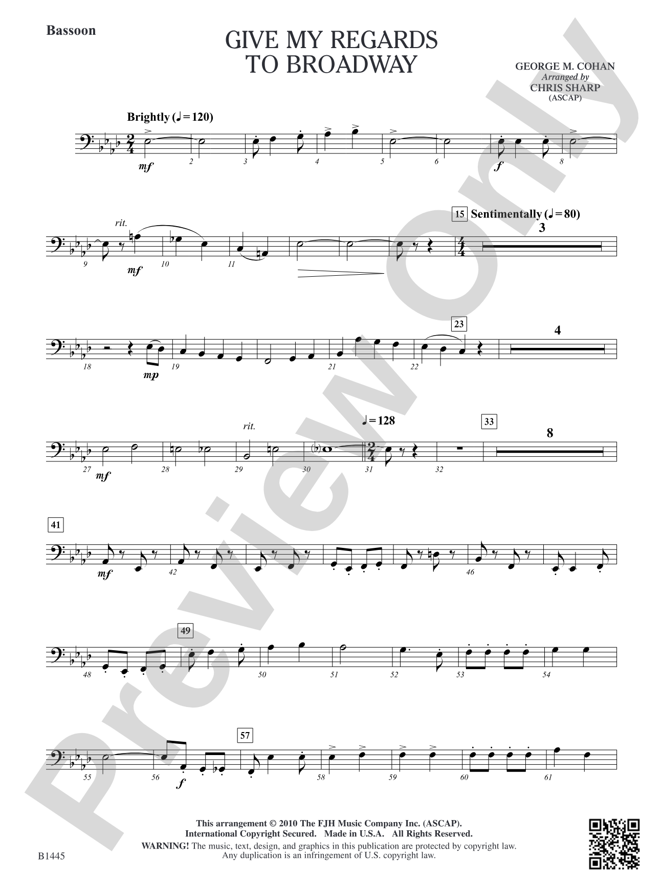 Give My Regards to Broadway: Bassoon