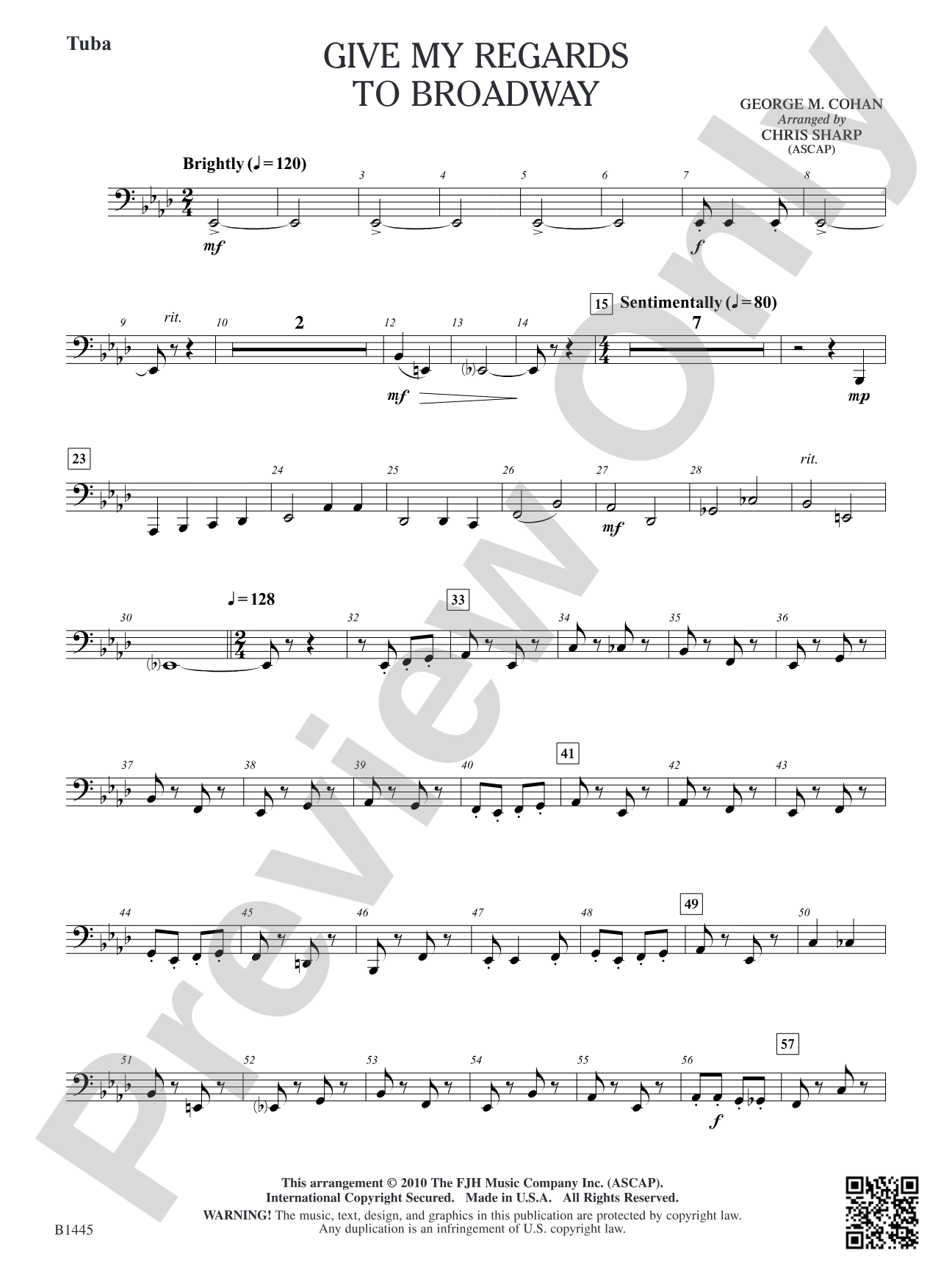 Give My Regards to Broadway: Tuba