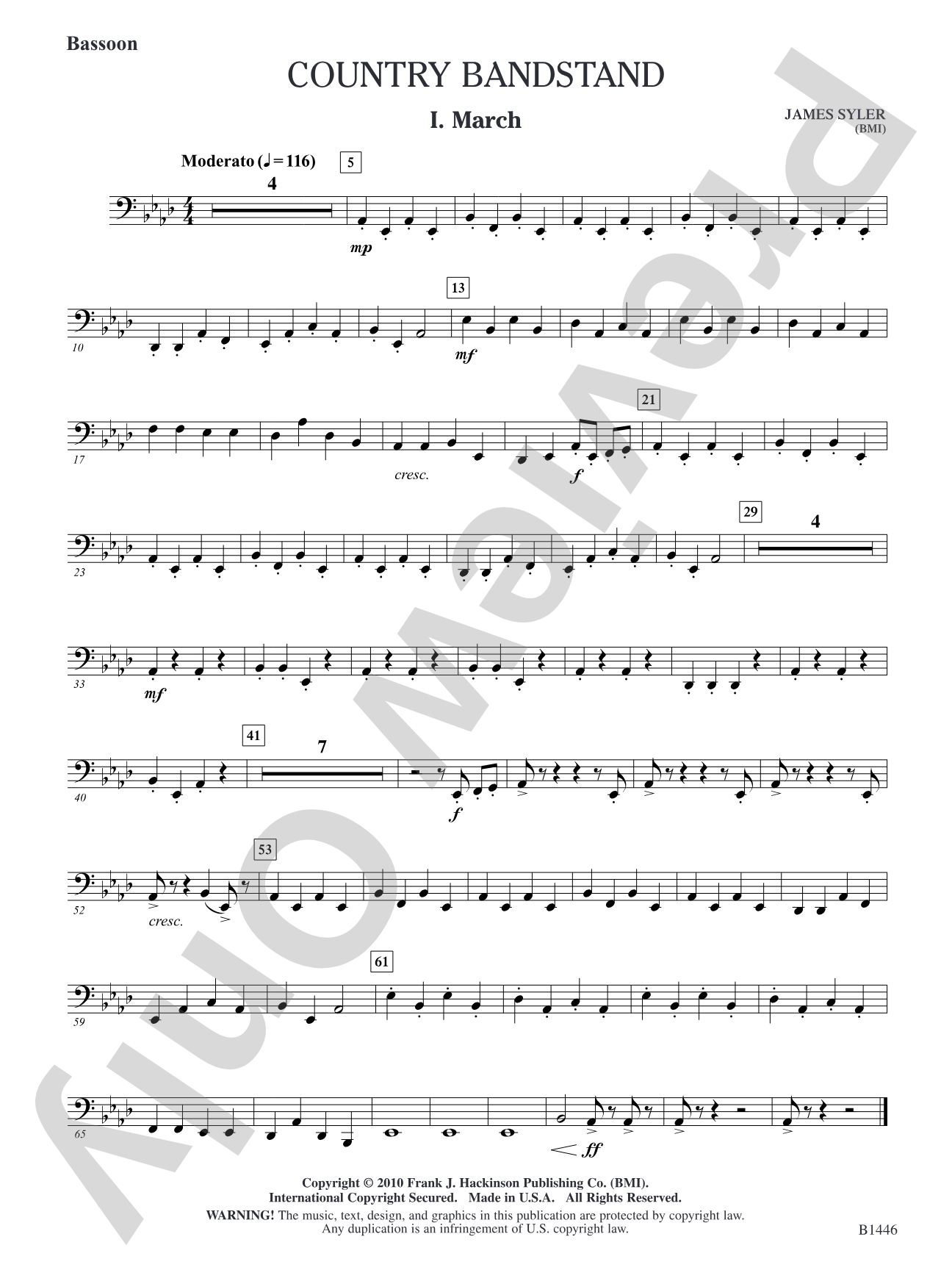 Country Bandstand: Bassoon