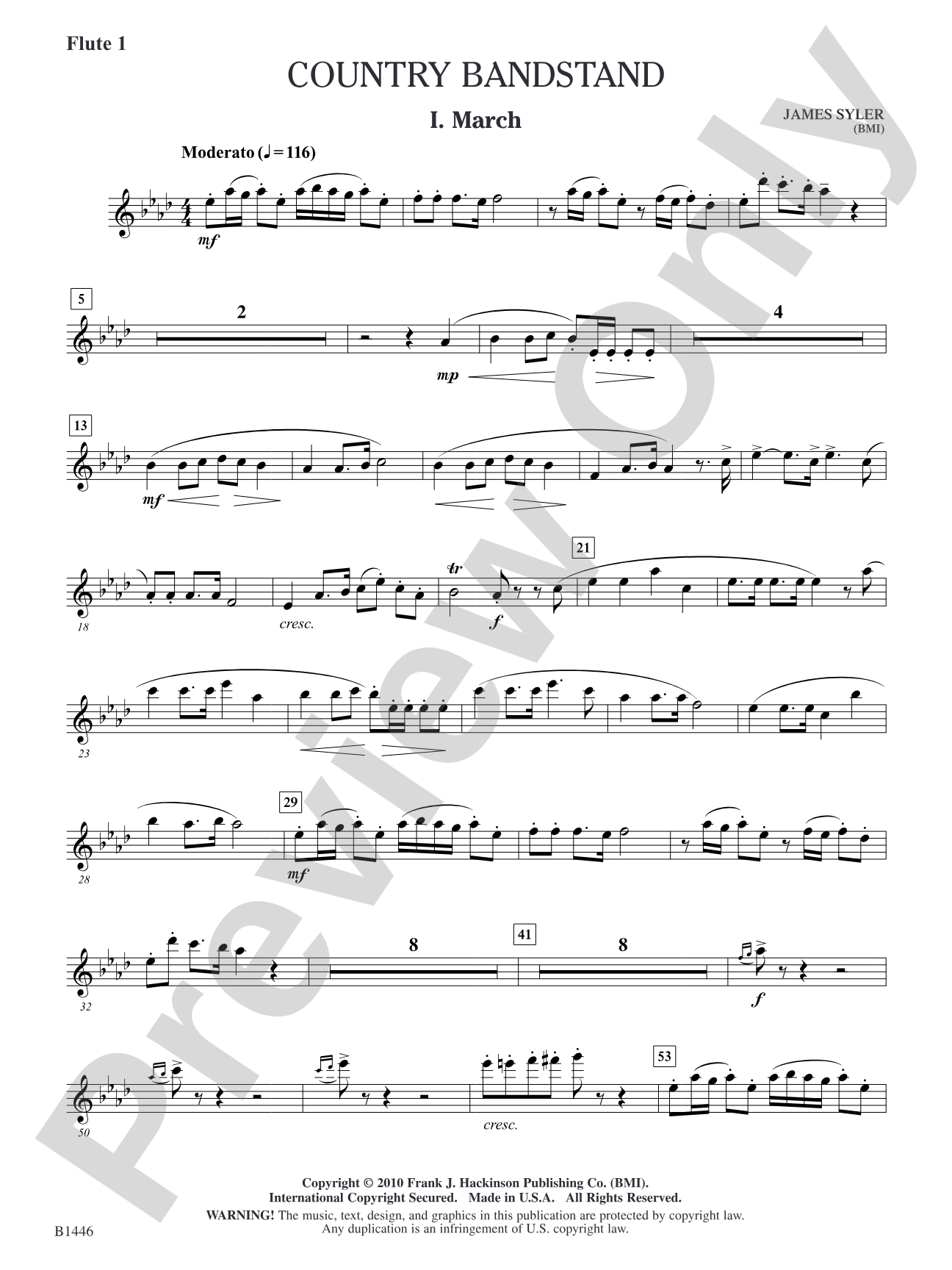 Country Bandstand: Flute 1