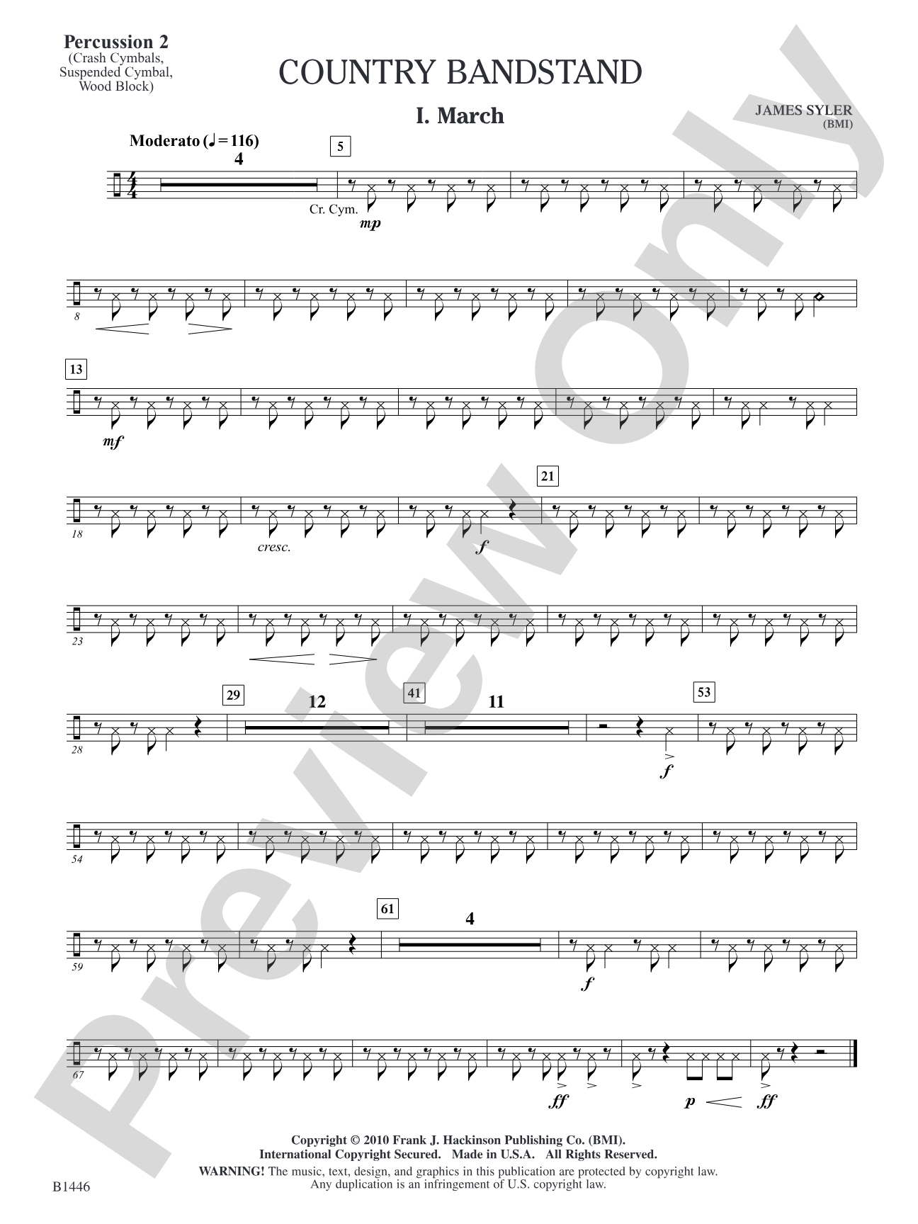 Country Bandstand: Percussion 2