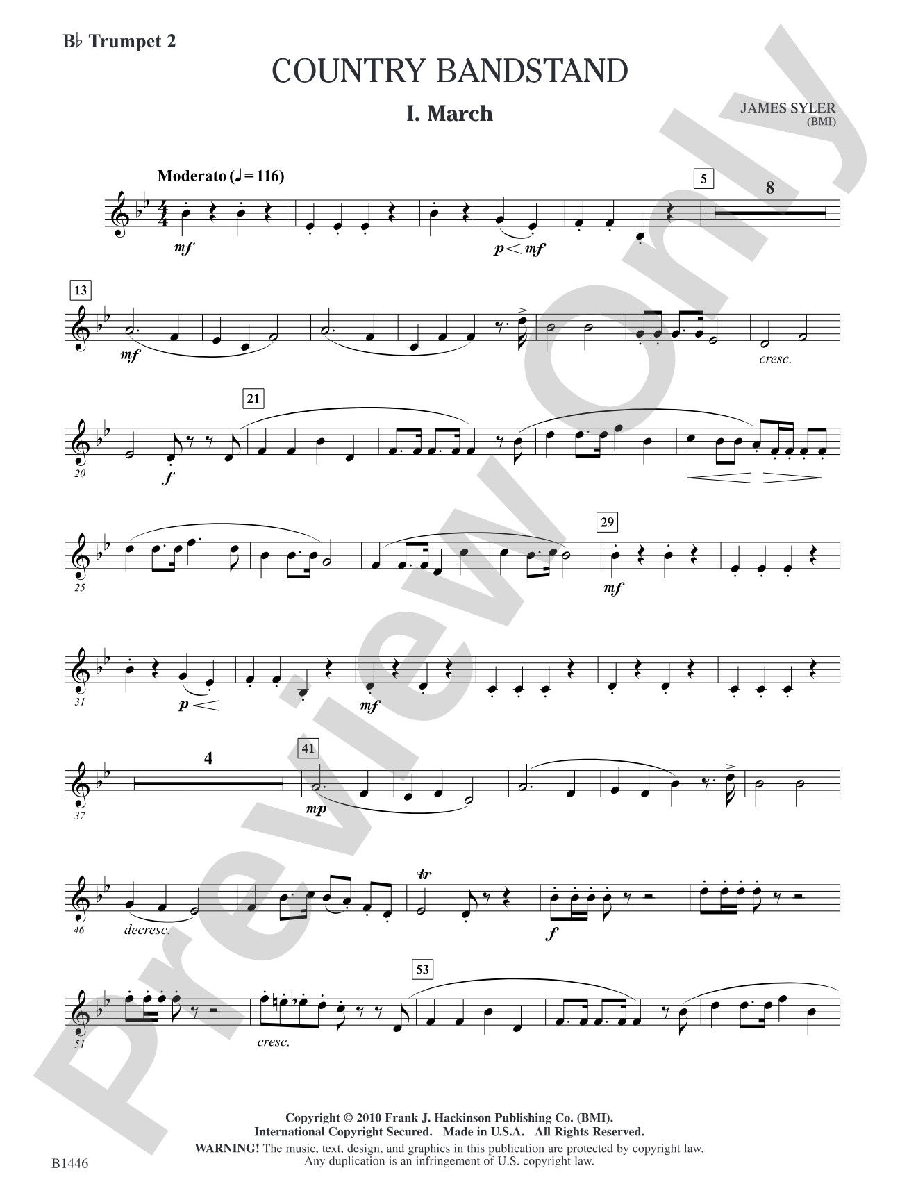 Country Bandstand: B-flat Trumpet 2