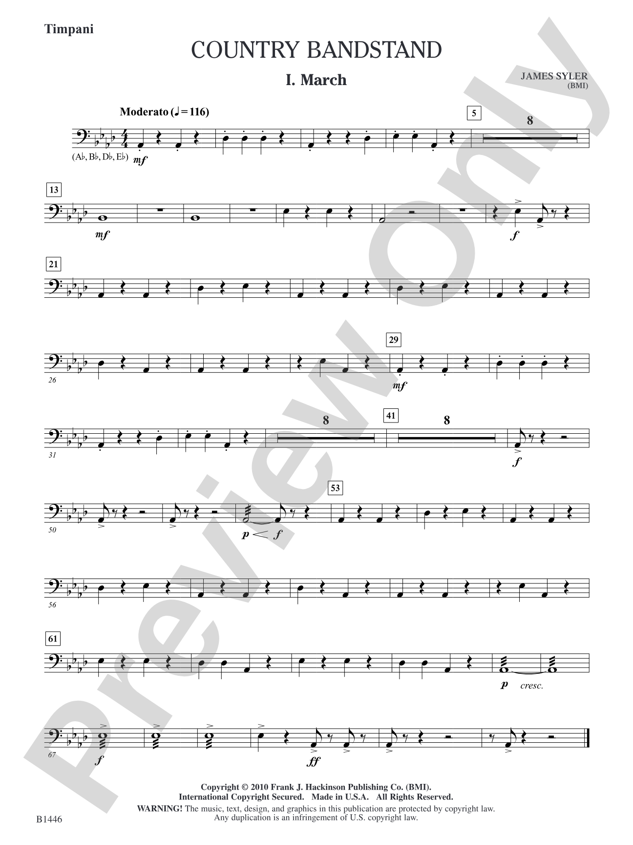 Country Bandstand: Timpani