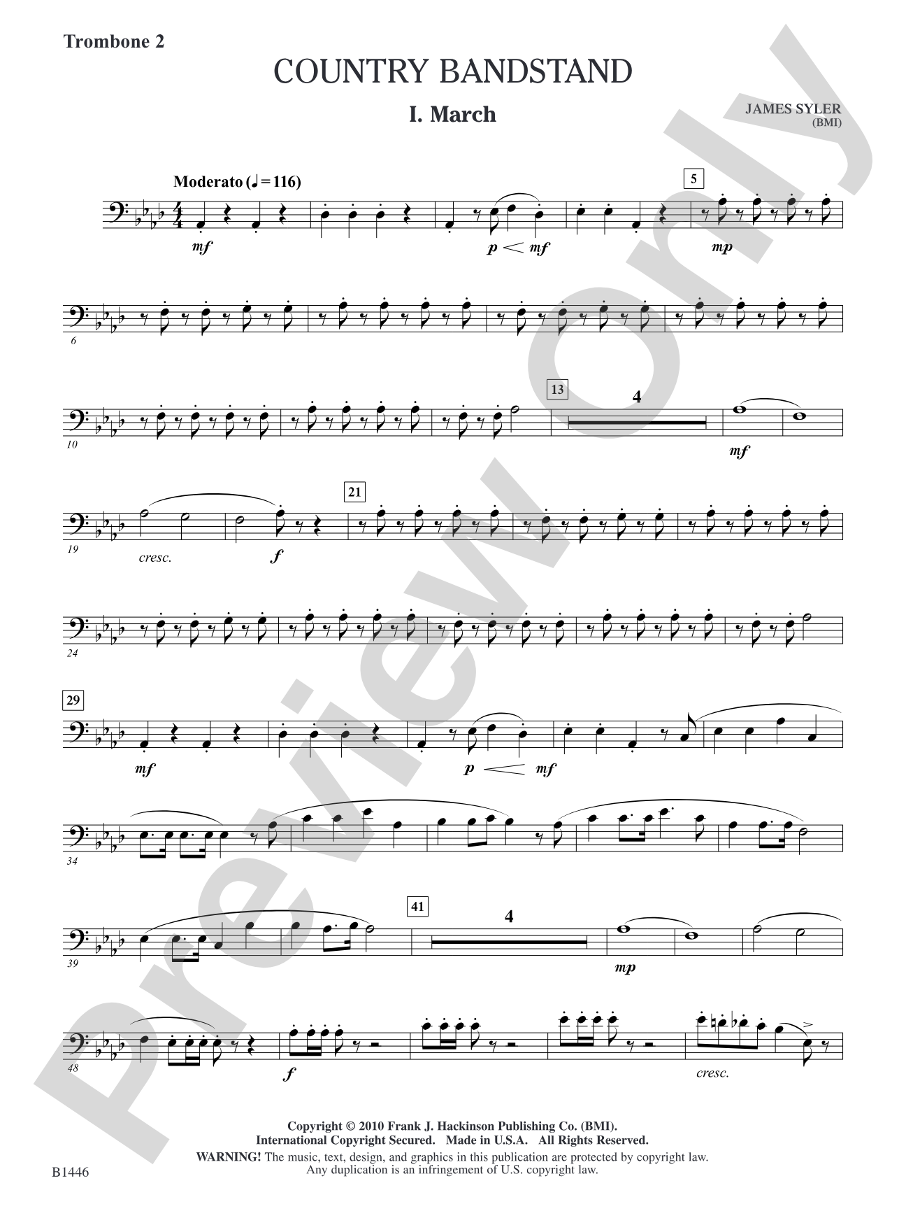 Country Bandstand: Trombone 2