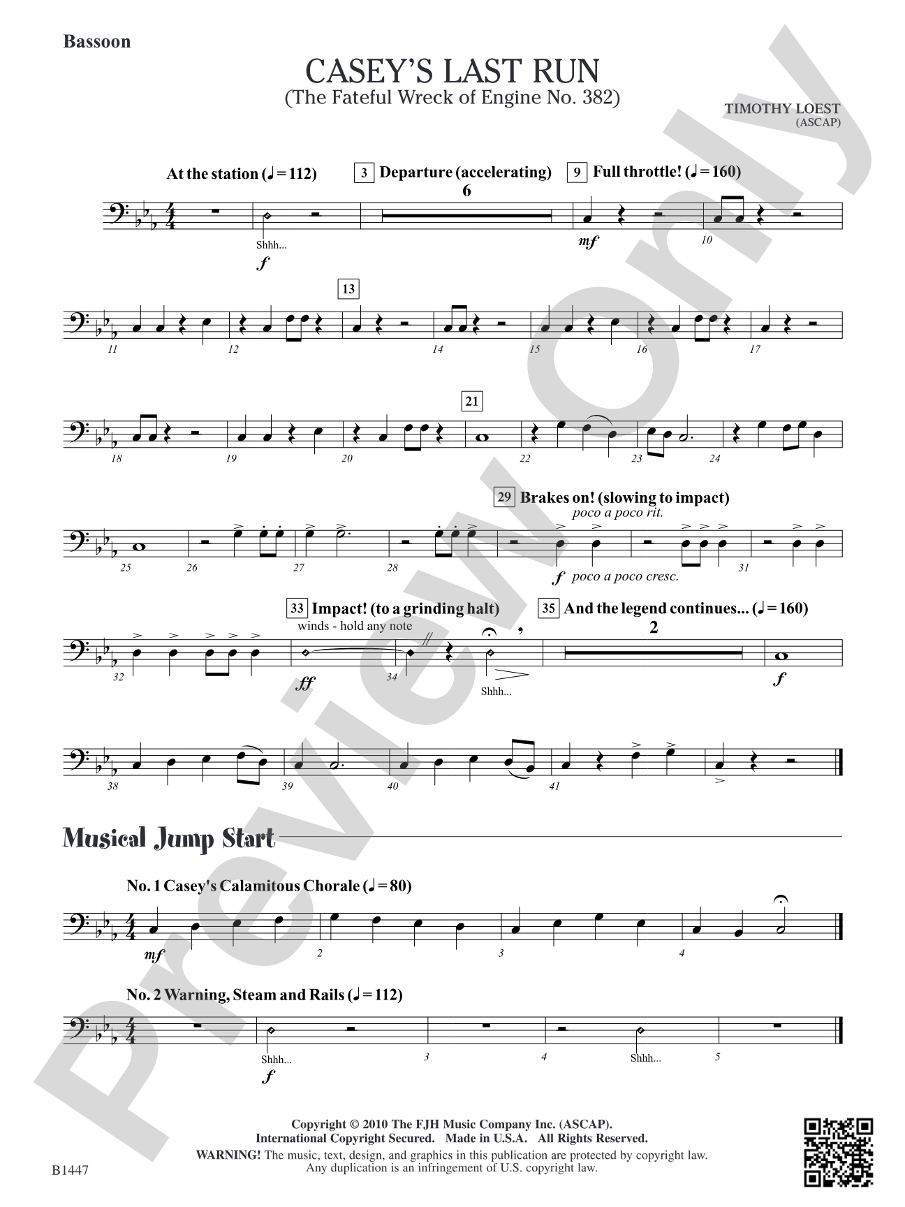 Casey's Last Run: Bassoon