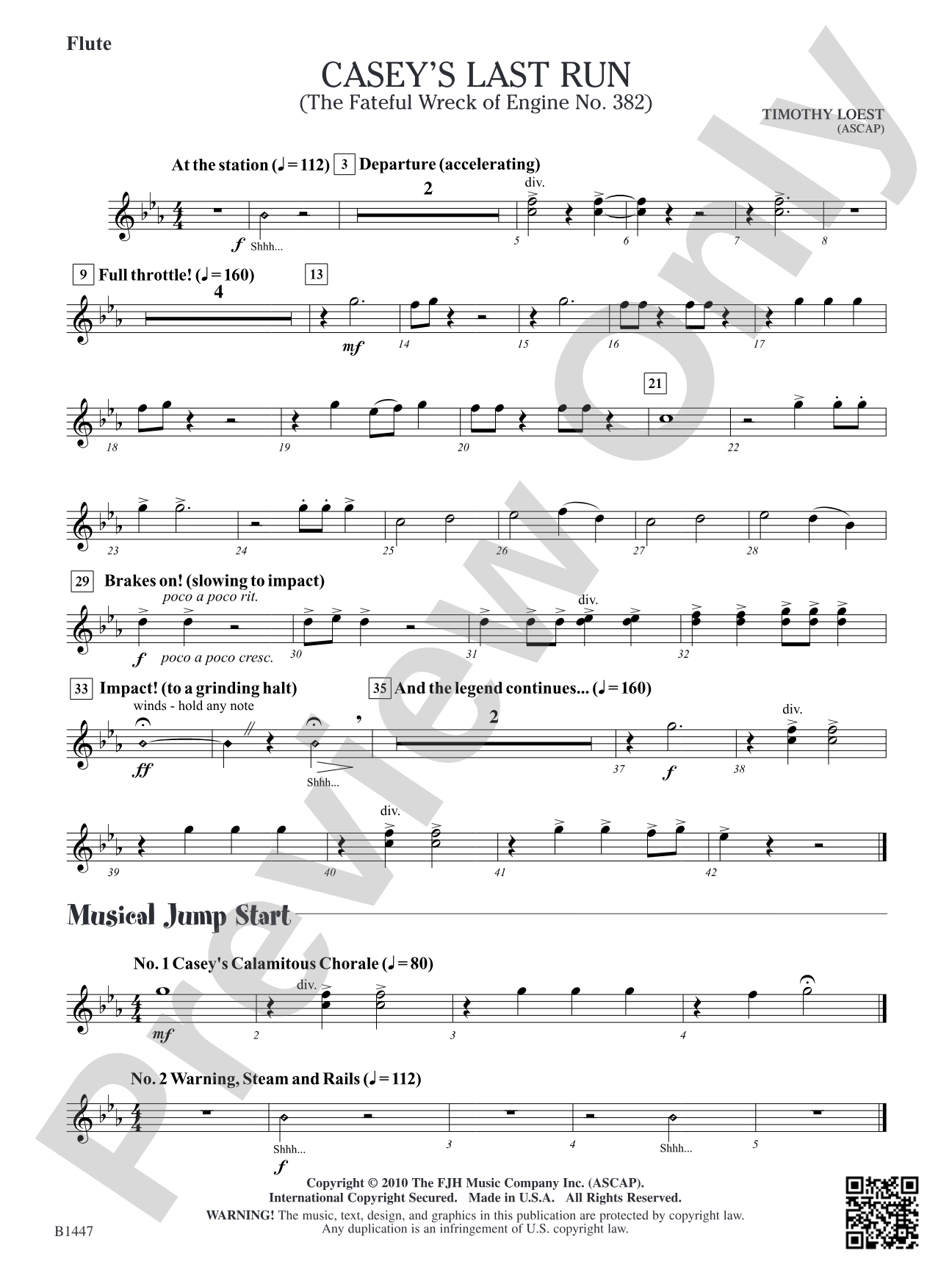 Casey's Last Run: Flute