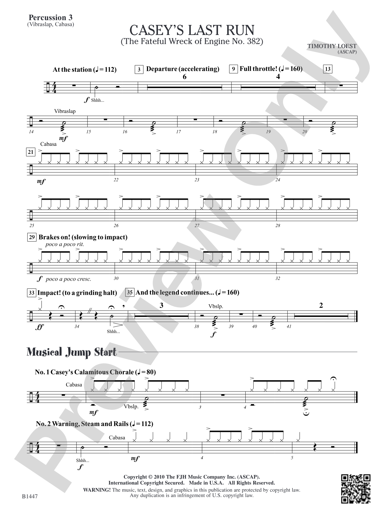 Casey's Last Run: Percussion 3