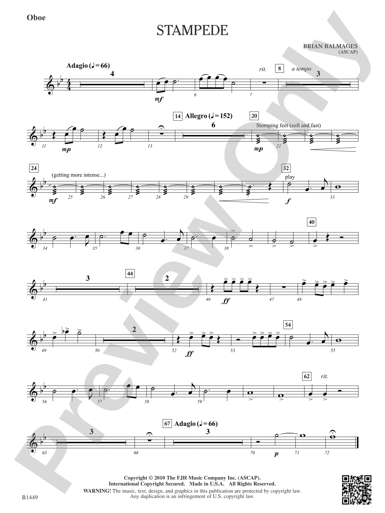 Stampede: Oboe