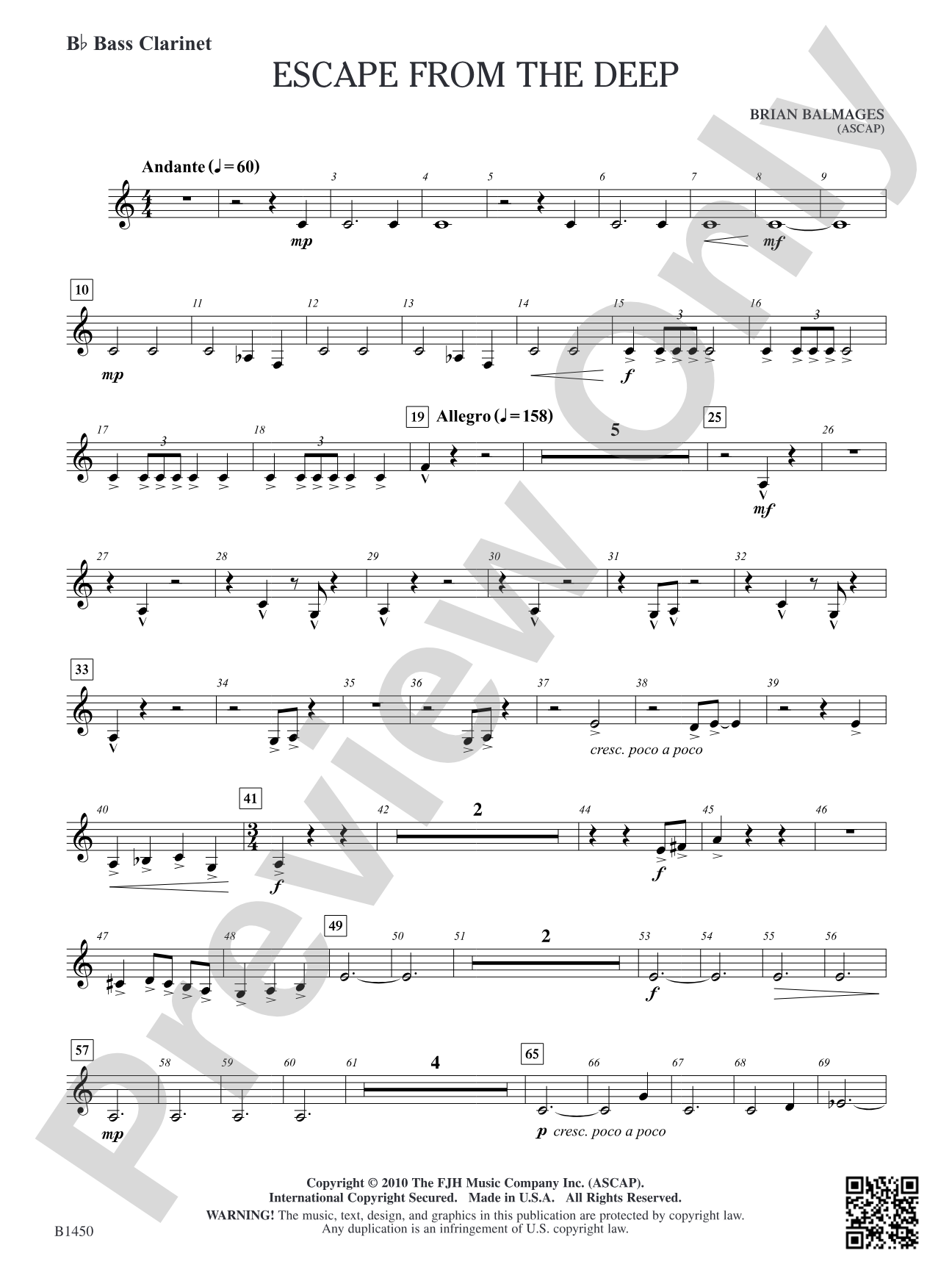 Escape from the Deep: B-flat Bass Clarinet