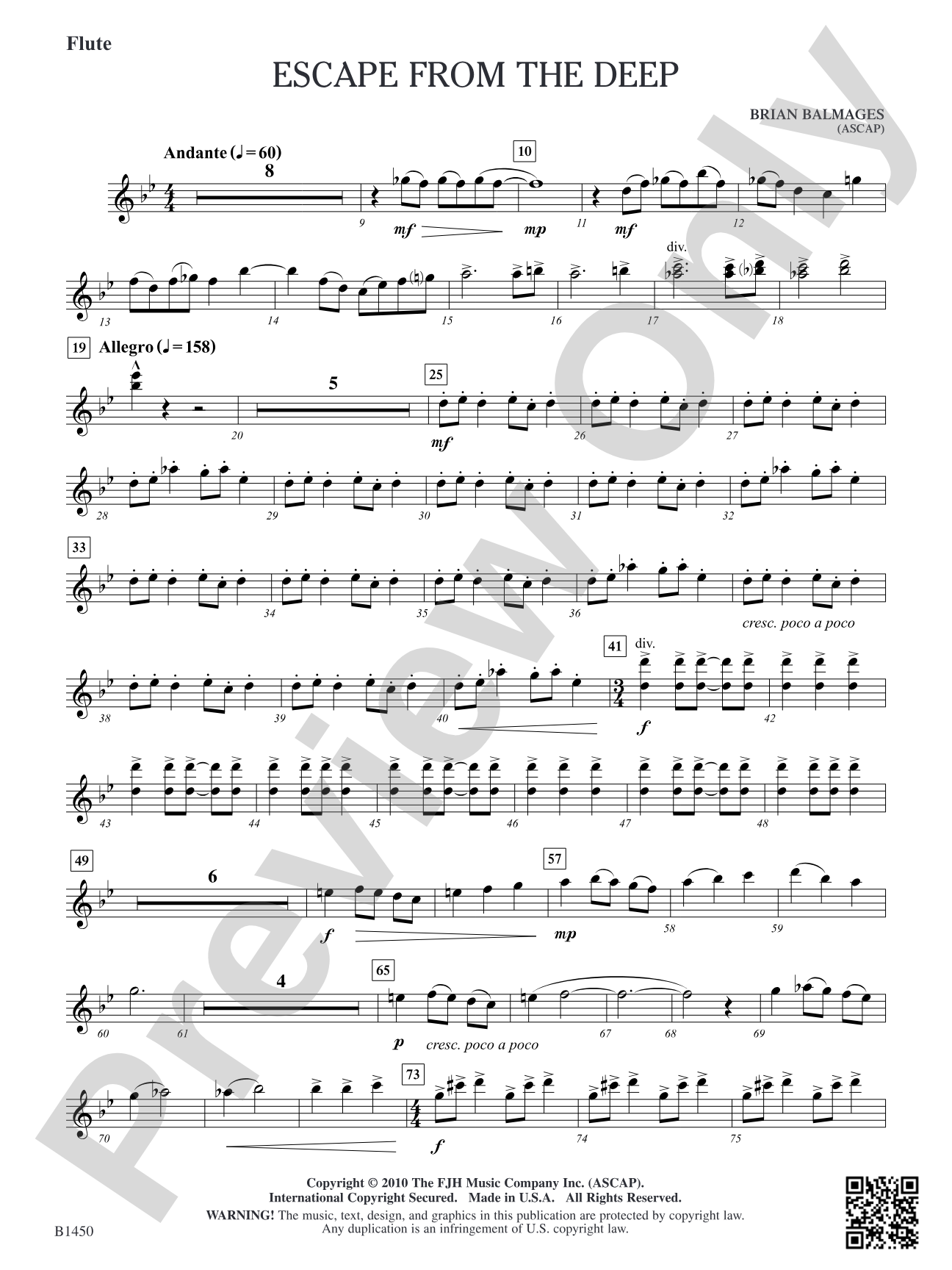 Escape from the Deep: Flute