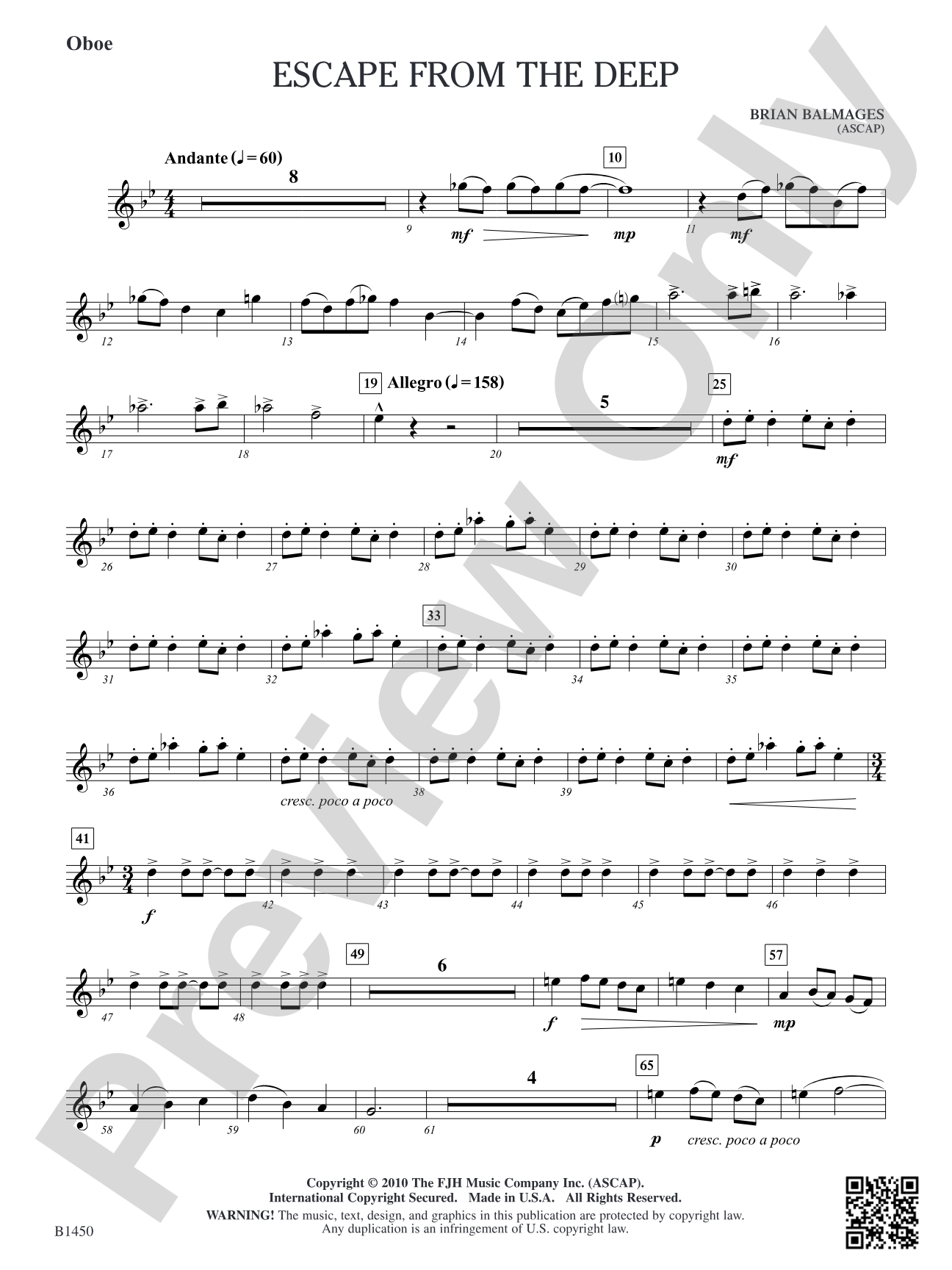 Escape from the Deep: Oboe