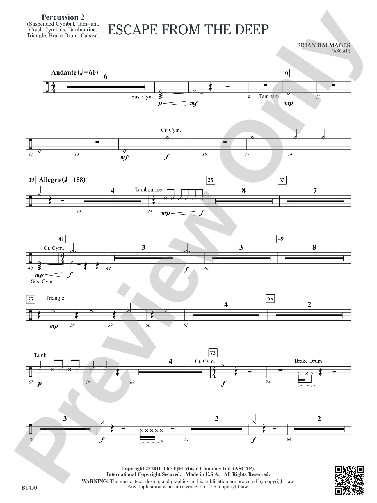 Escape from the Deep: Percussion 2