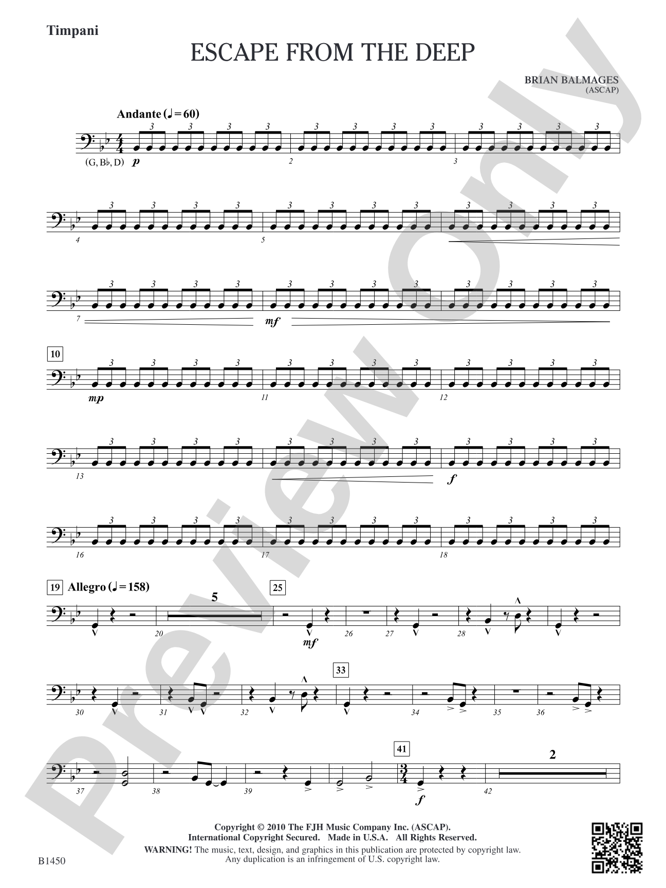 Escape from the Deep: Timpani