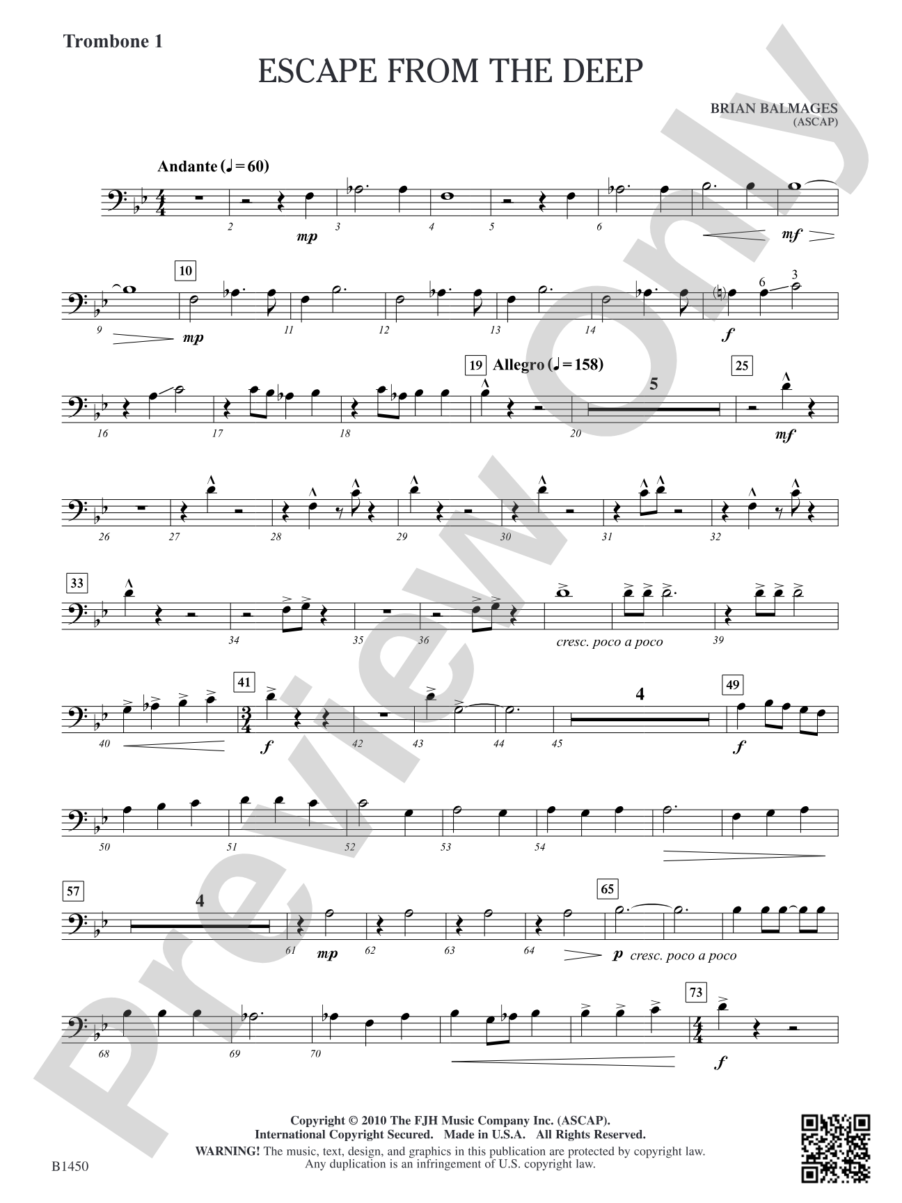 Escape from the Deep: Trombone 1