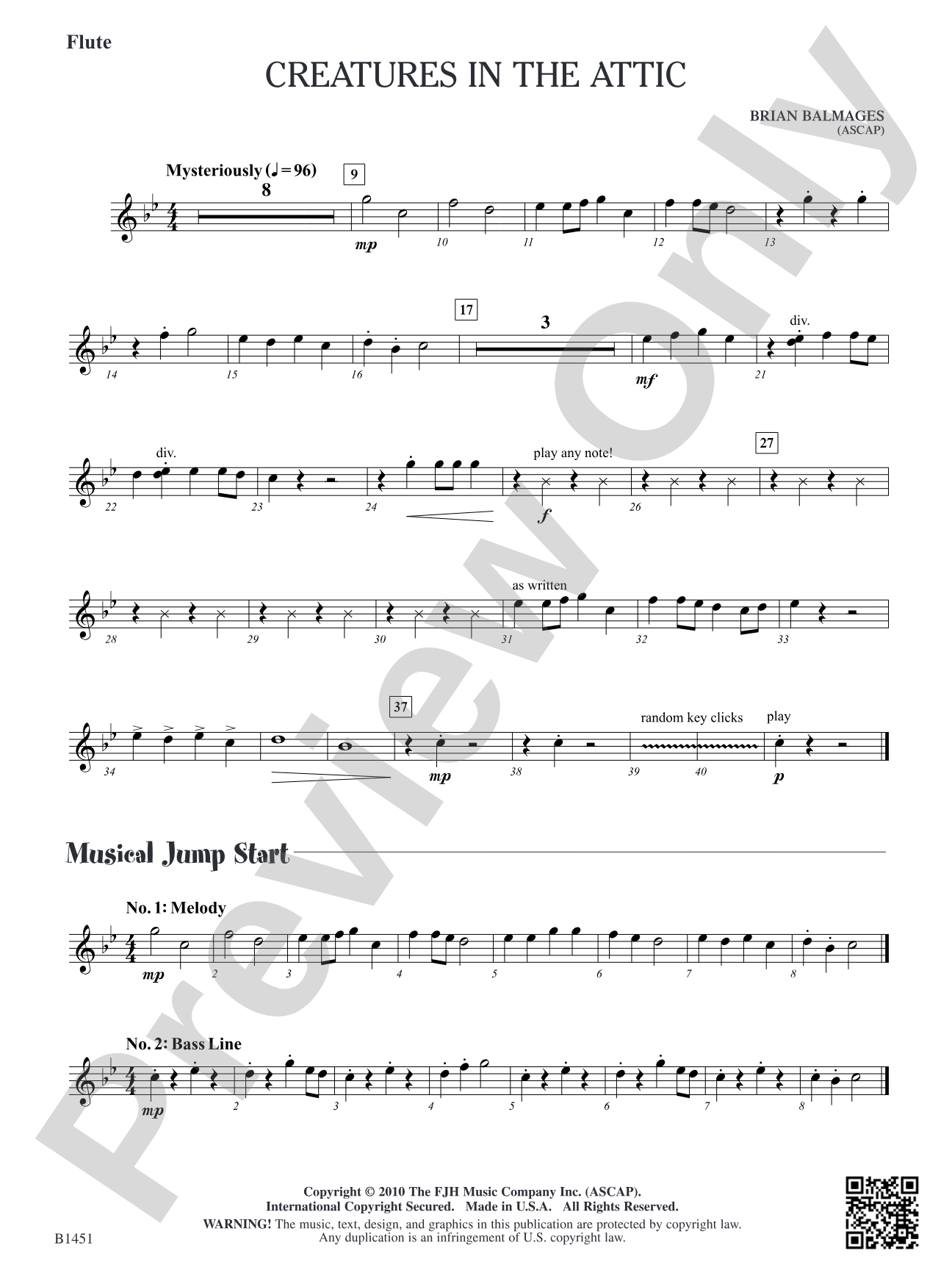 Creatures in the Attic: Flute