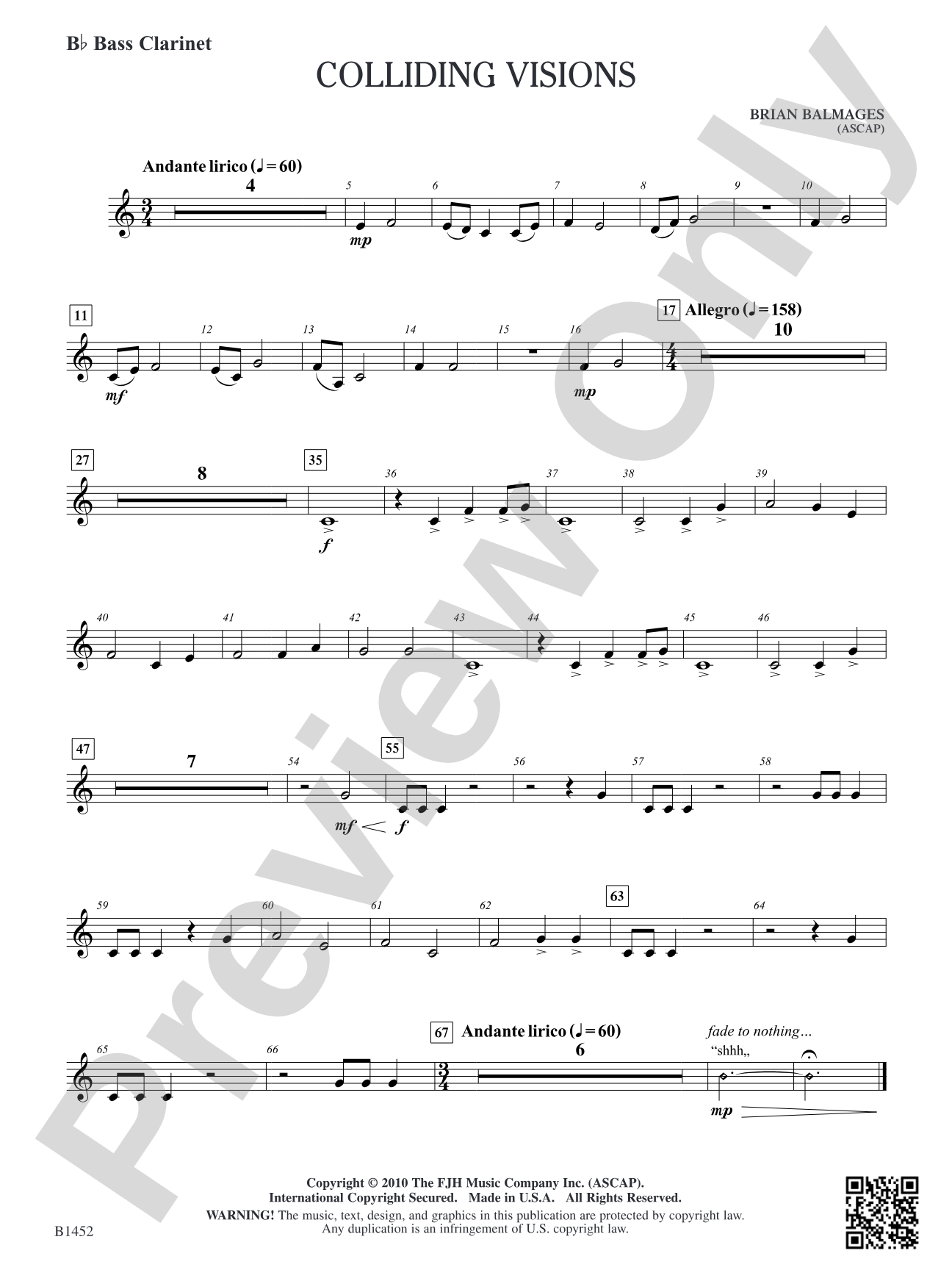 Colliding Visions: B-flat Bass Clarinet