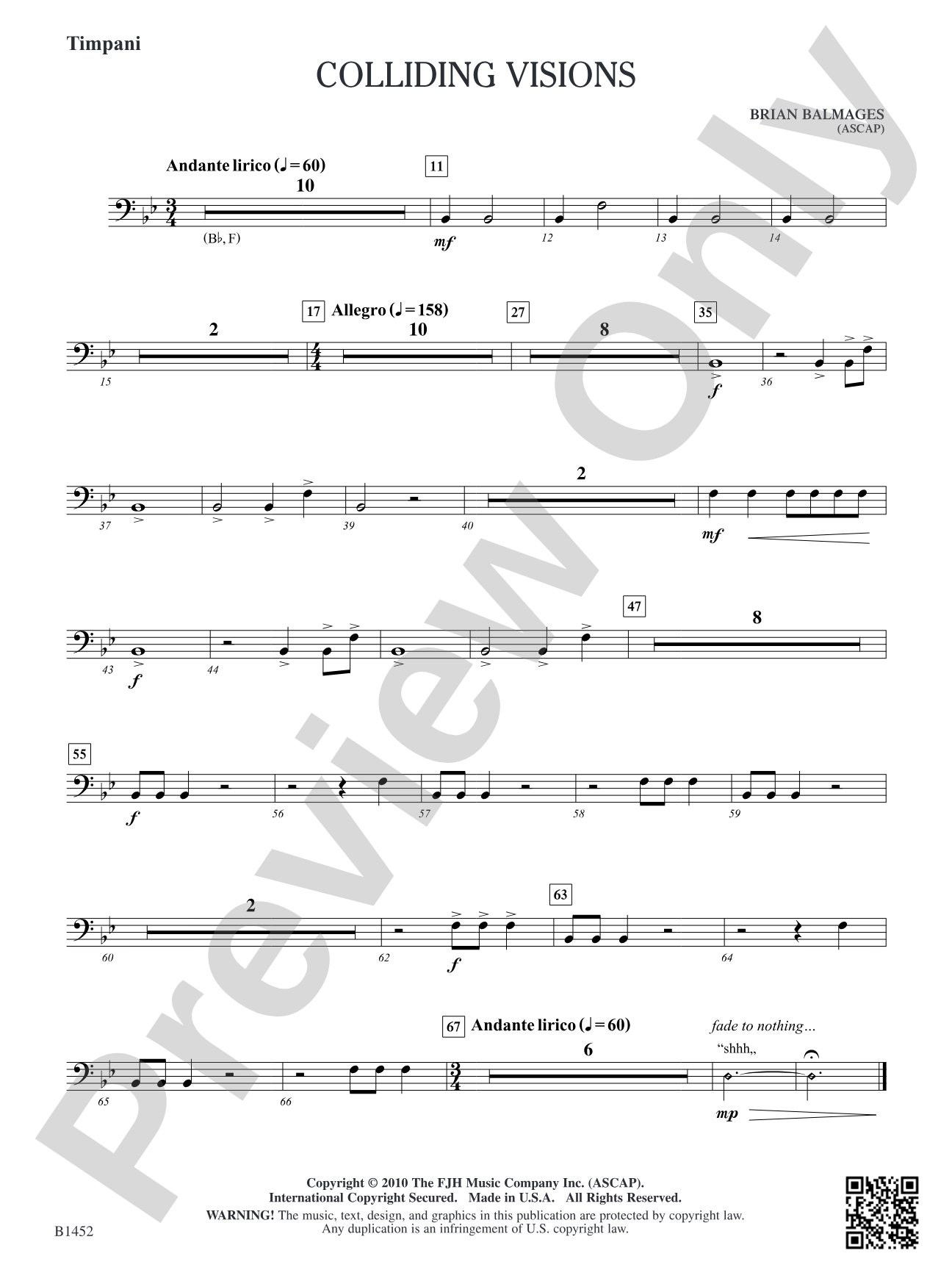 Colliding Visions: Optional Timpani