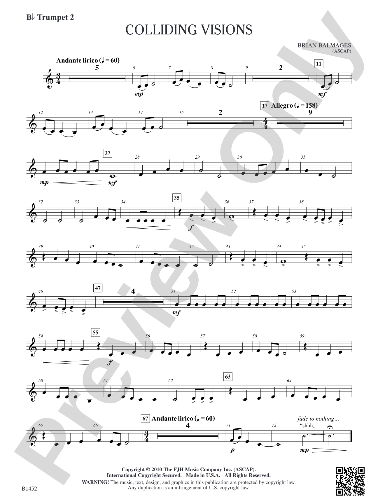 Colliding Visions: B-flat Trumpet 2