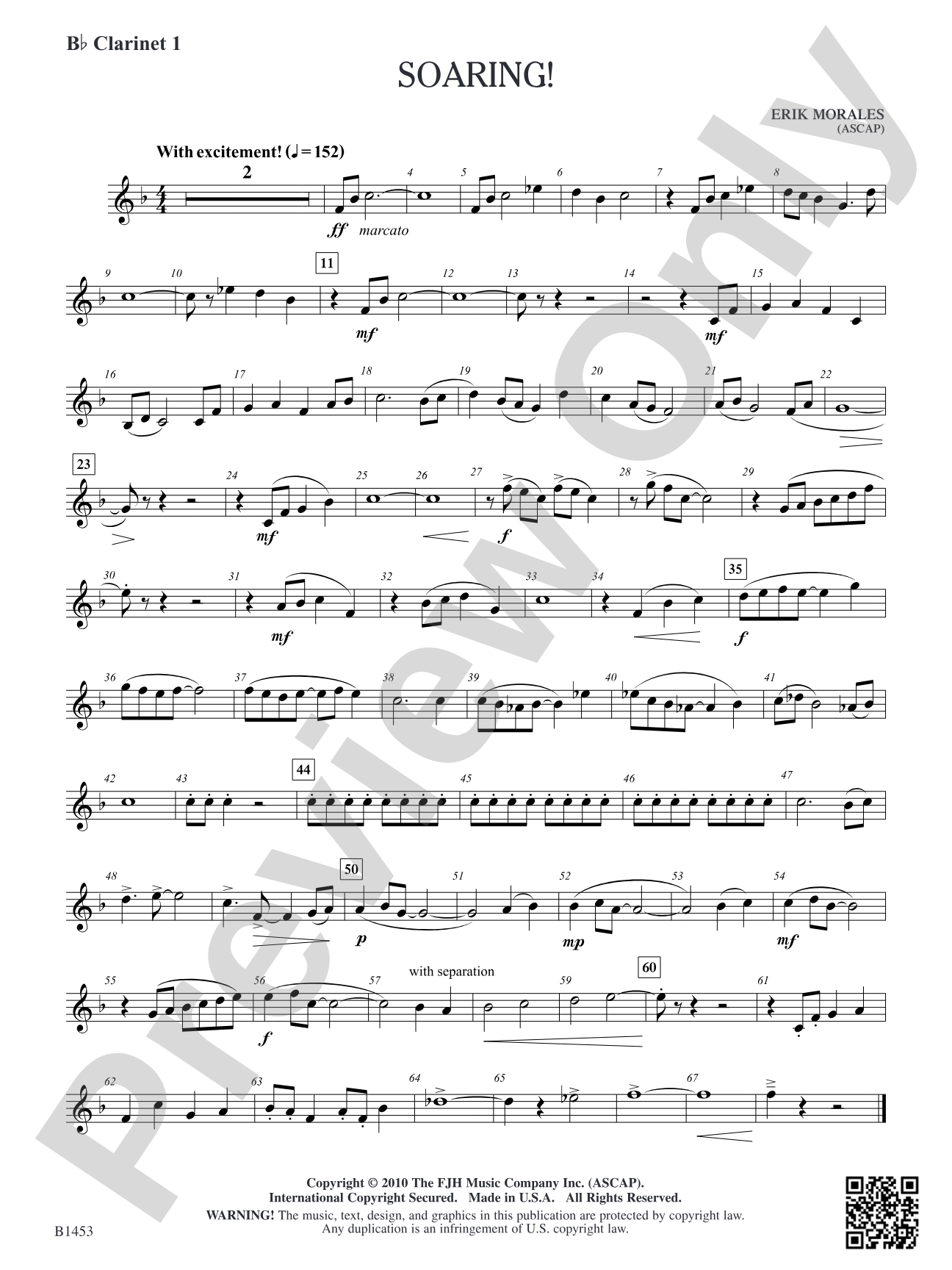 Soaring!: B-flat Clarinet 1