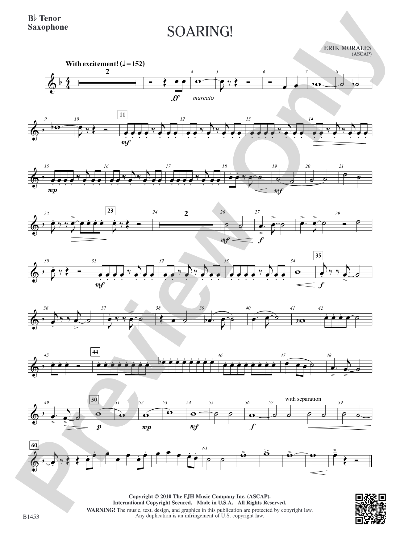 Soaring!: B-flat Tenor Saxophone