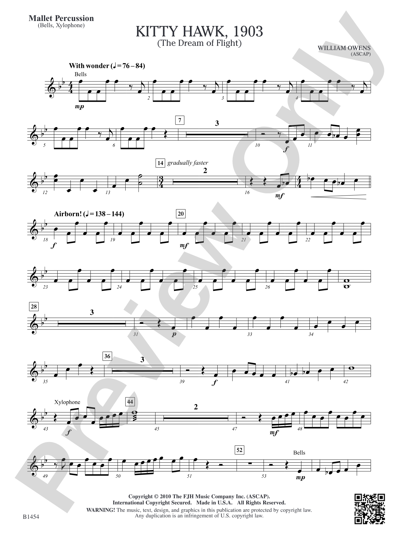 Kitty Hawk, 1903: Mallet Percussion