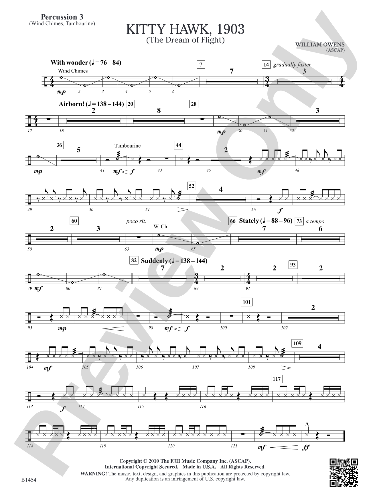 Kitty Hawk, 1903: Percussion 3