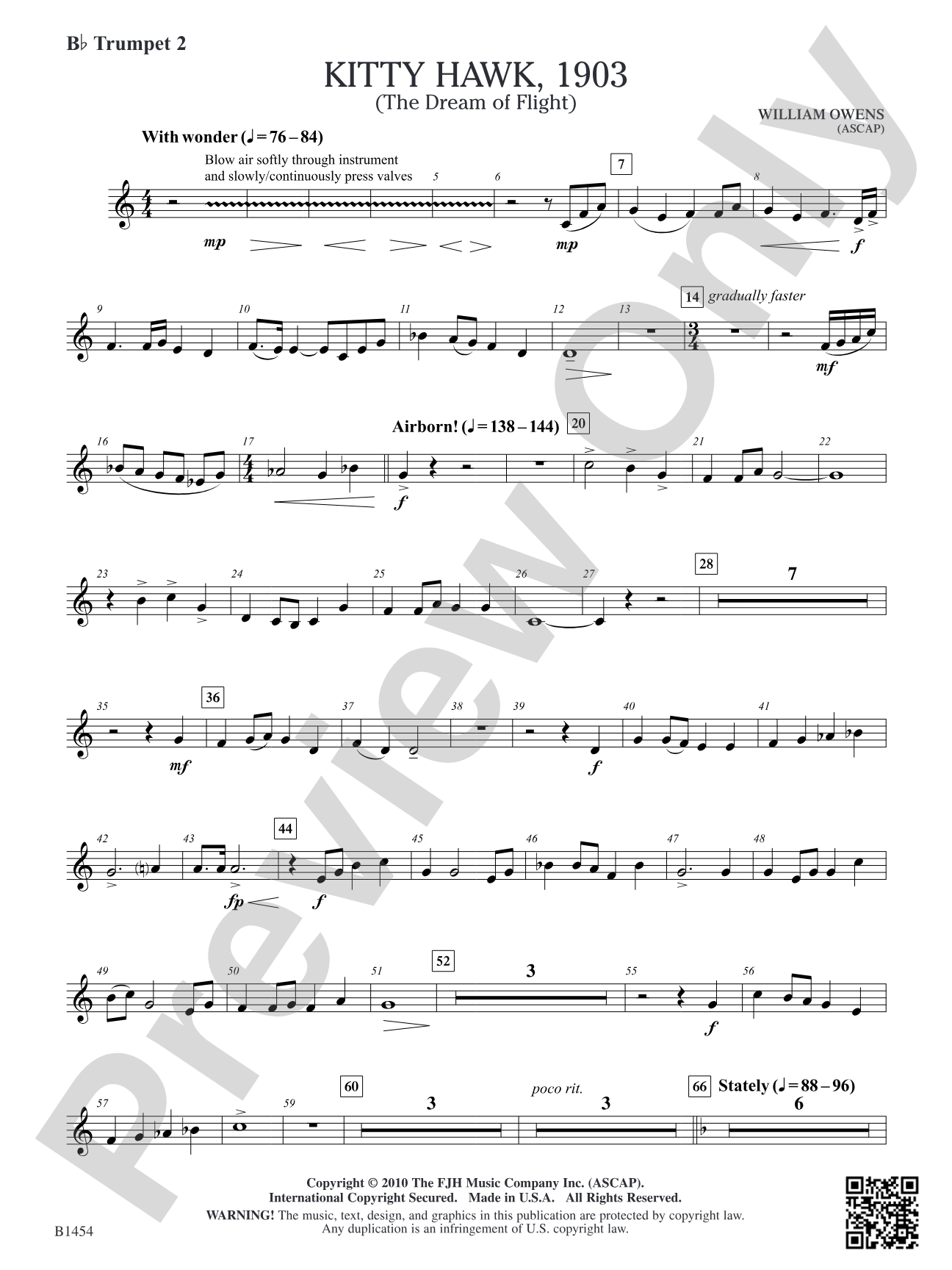 Kitty Hawk, 1903: B-flat Trumpet 2