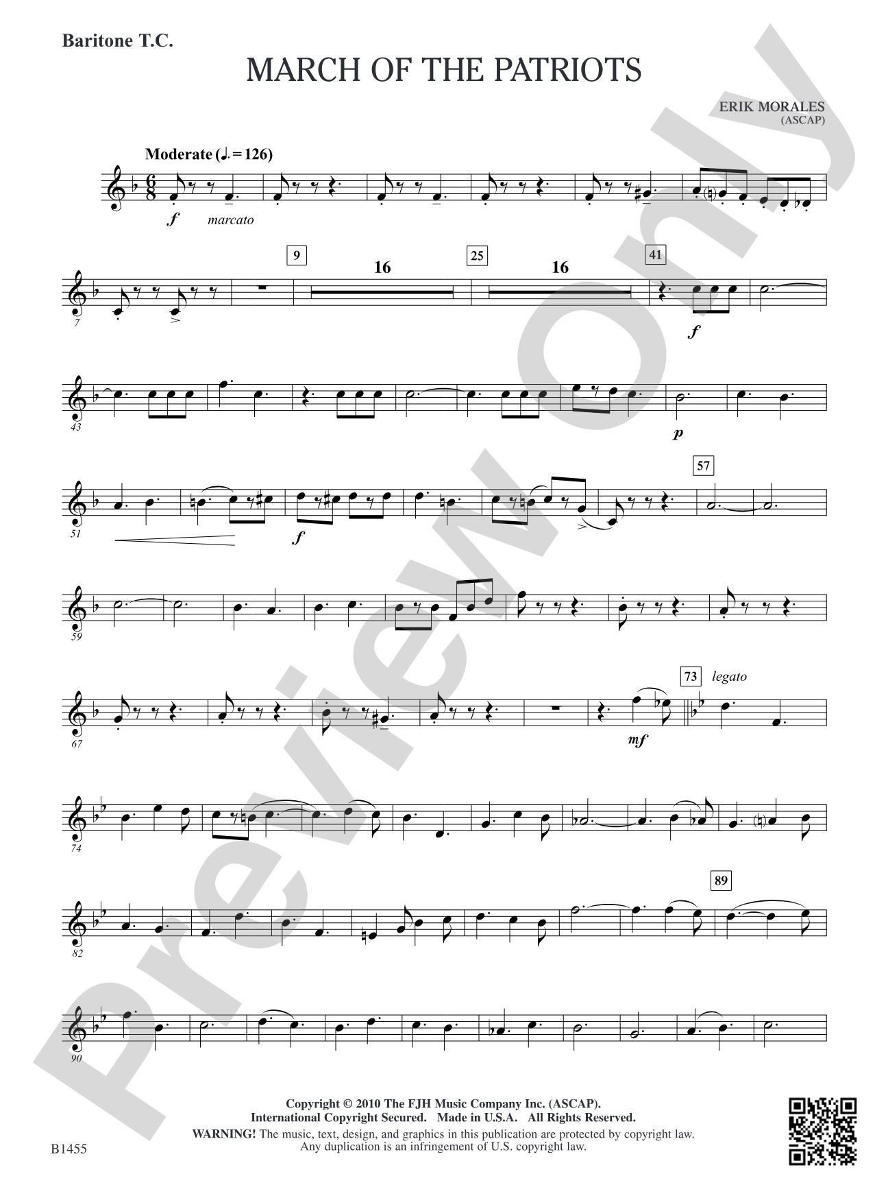 March of the Patriots: Baritone T.C.