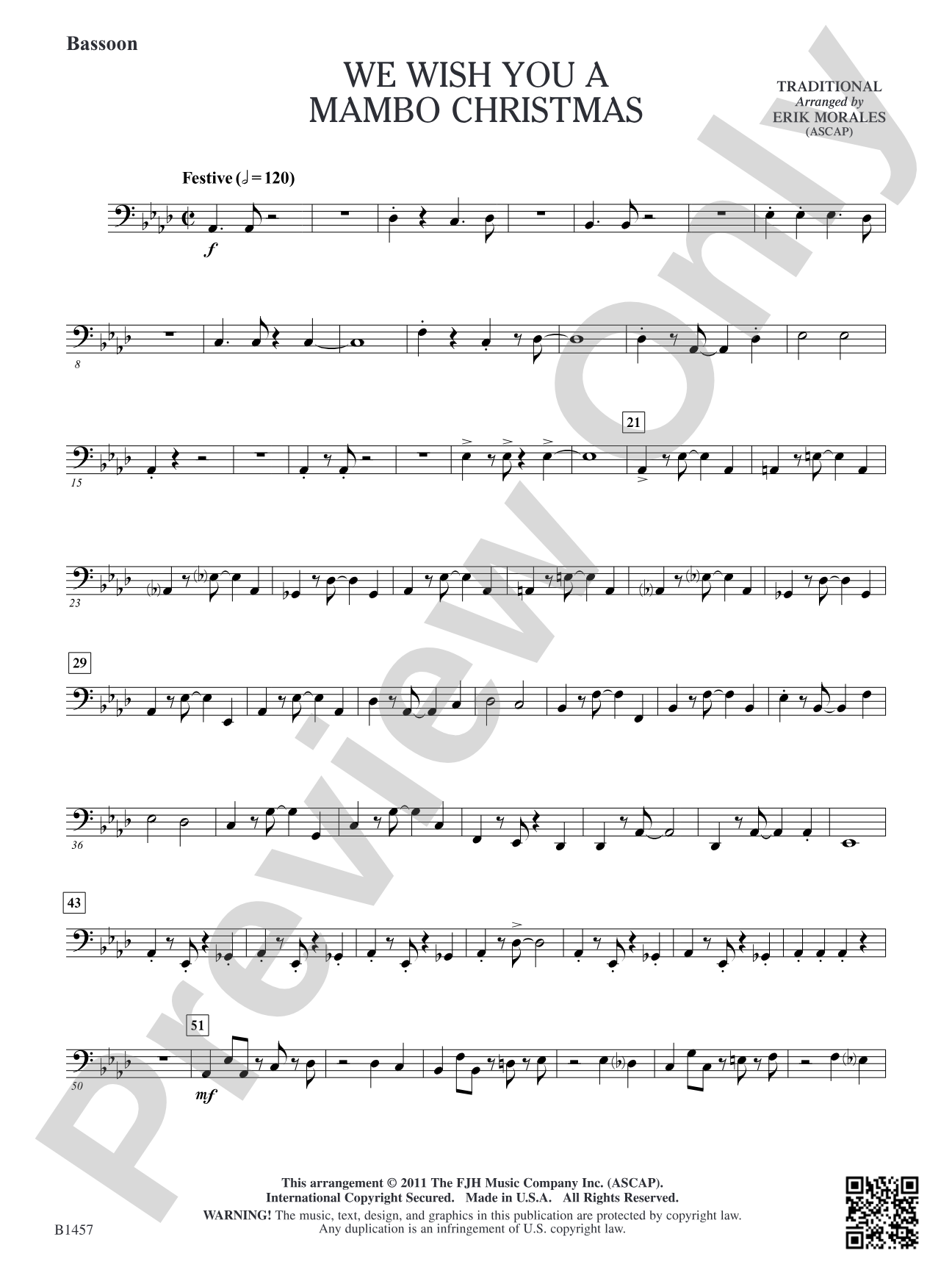 We Wish You a Mambo Christmas: Bassoon