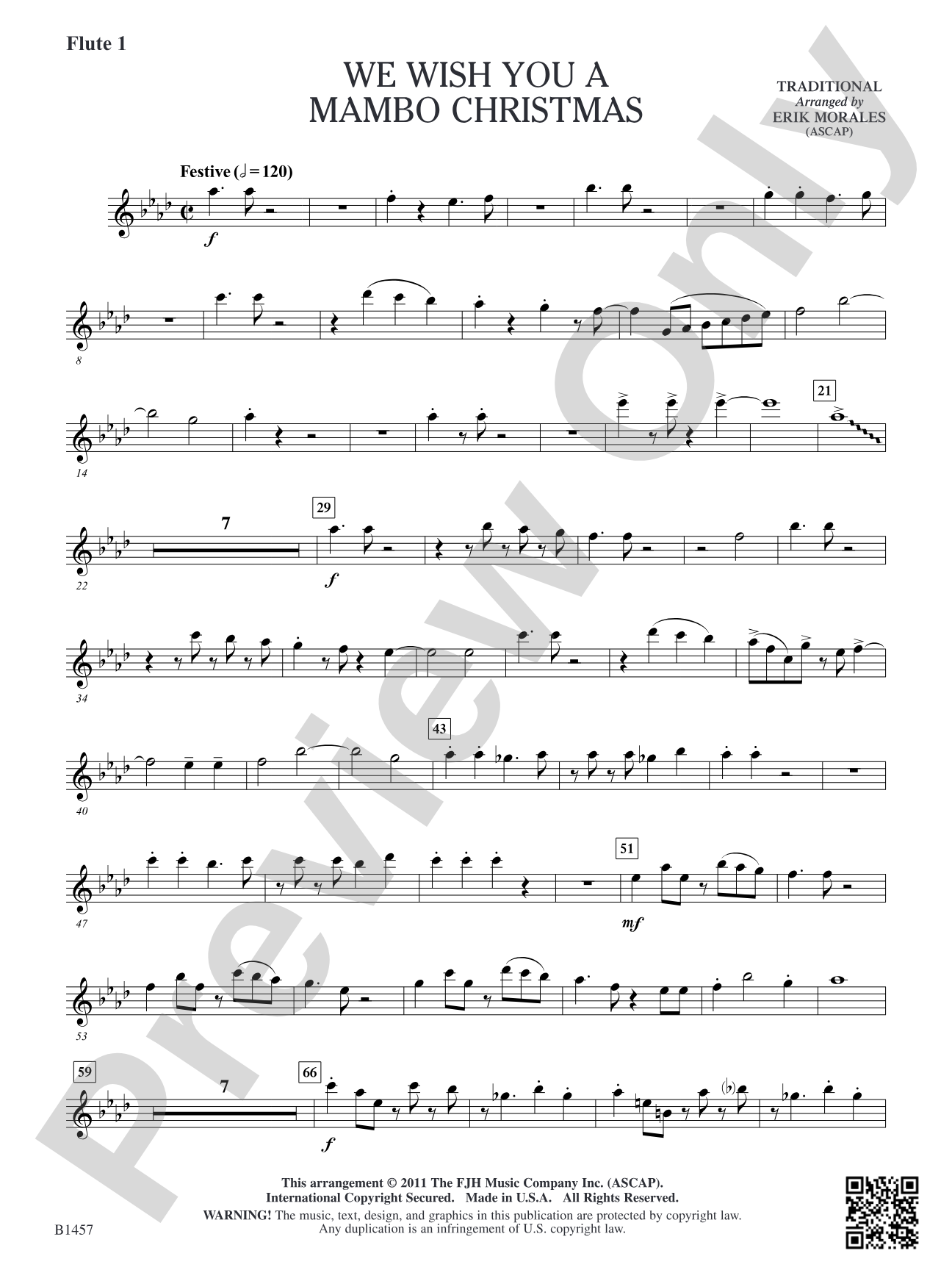 We Wish You a Mambo Christmas: Flute 1