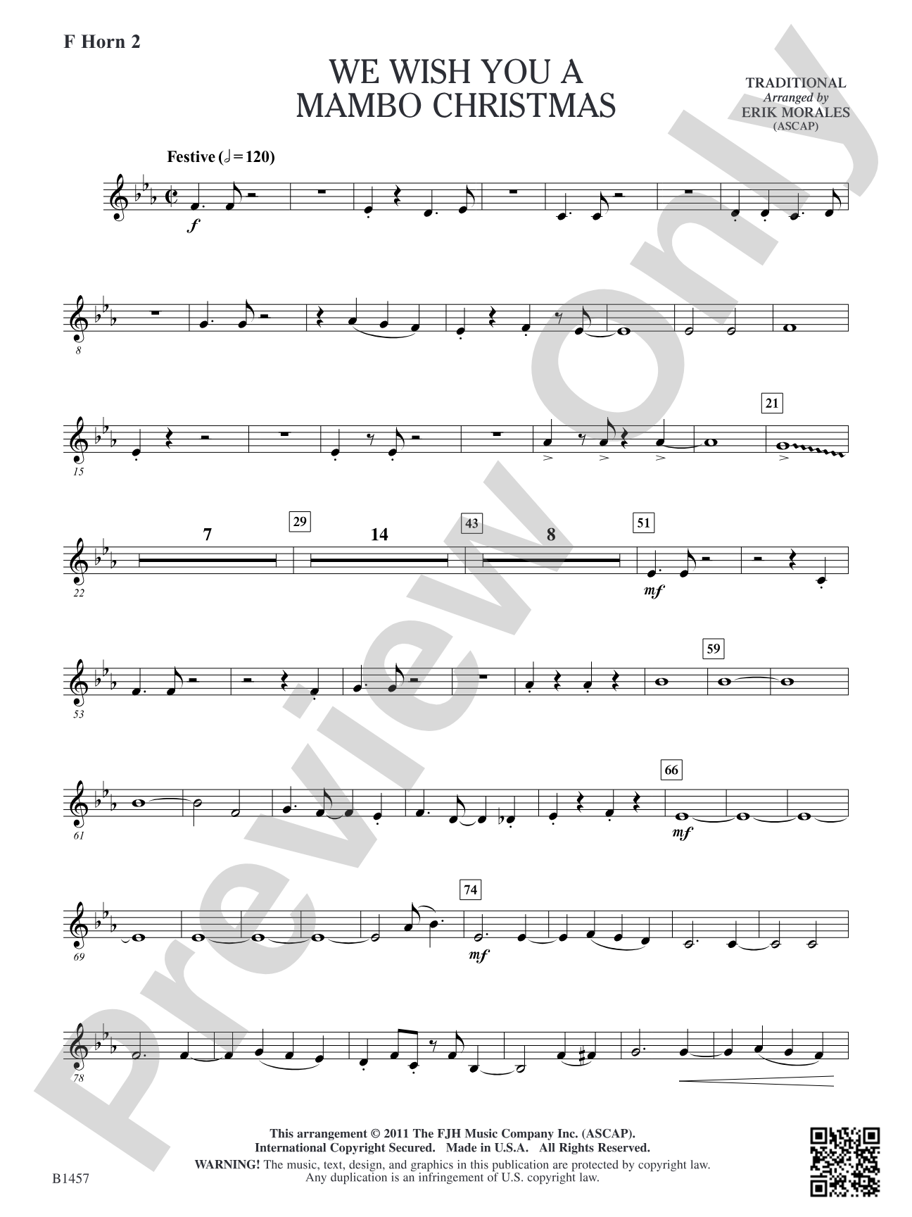 We Wish You a Mambo Christmas: F Horn 2
