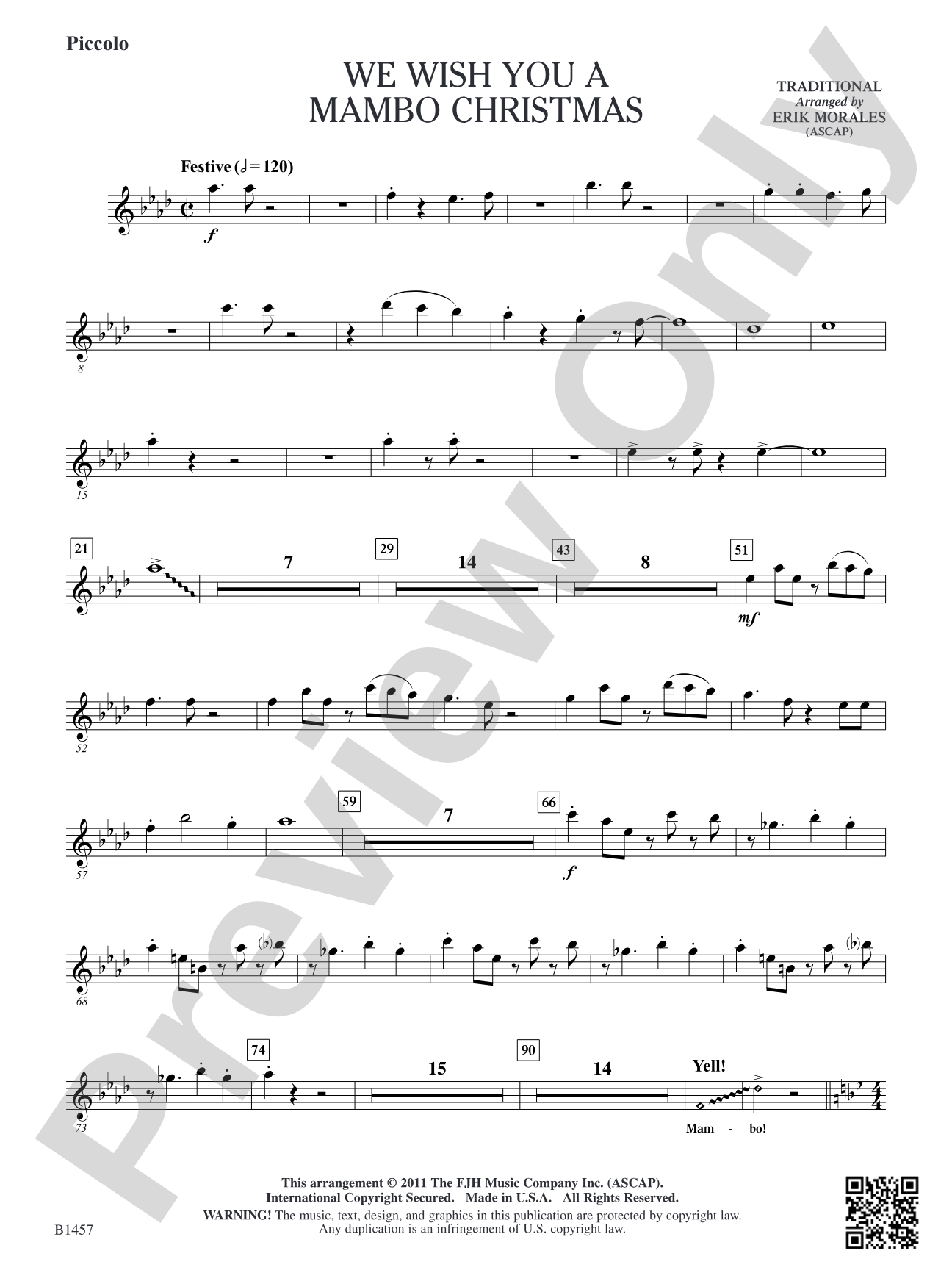 We Wish You a Mambo Christmas: Piccolo