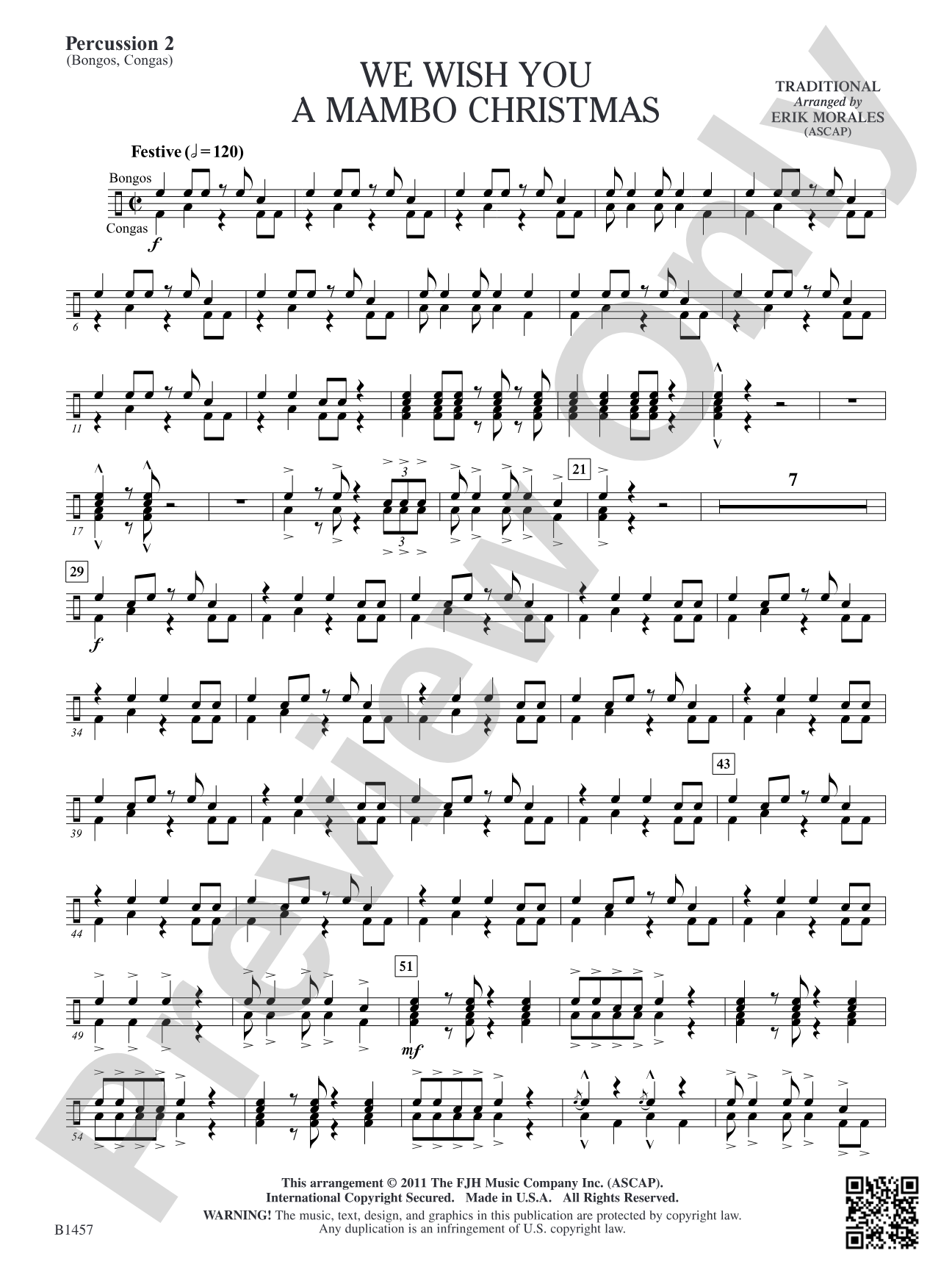 We Wish You a Mambo Christmas: Percussion 2