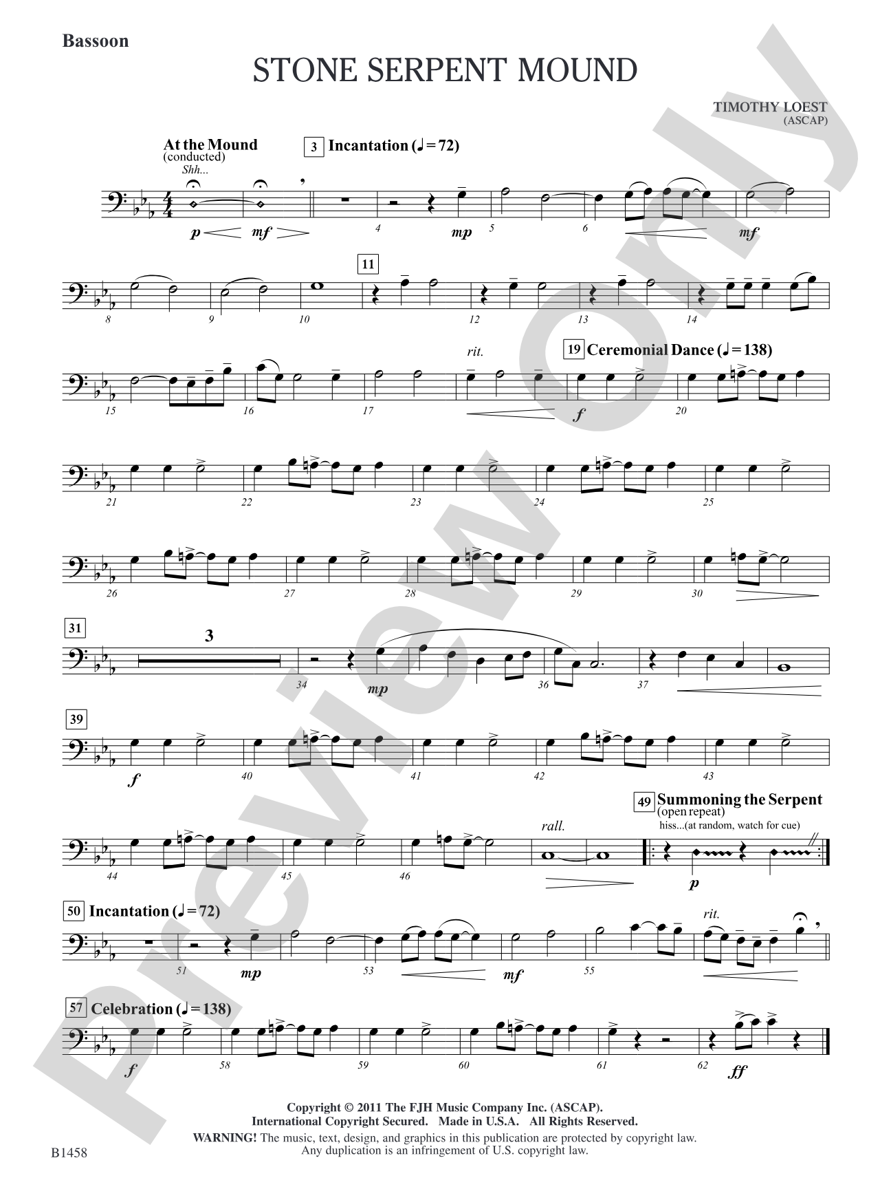 Stone Serpent Mound: Bassoon