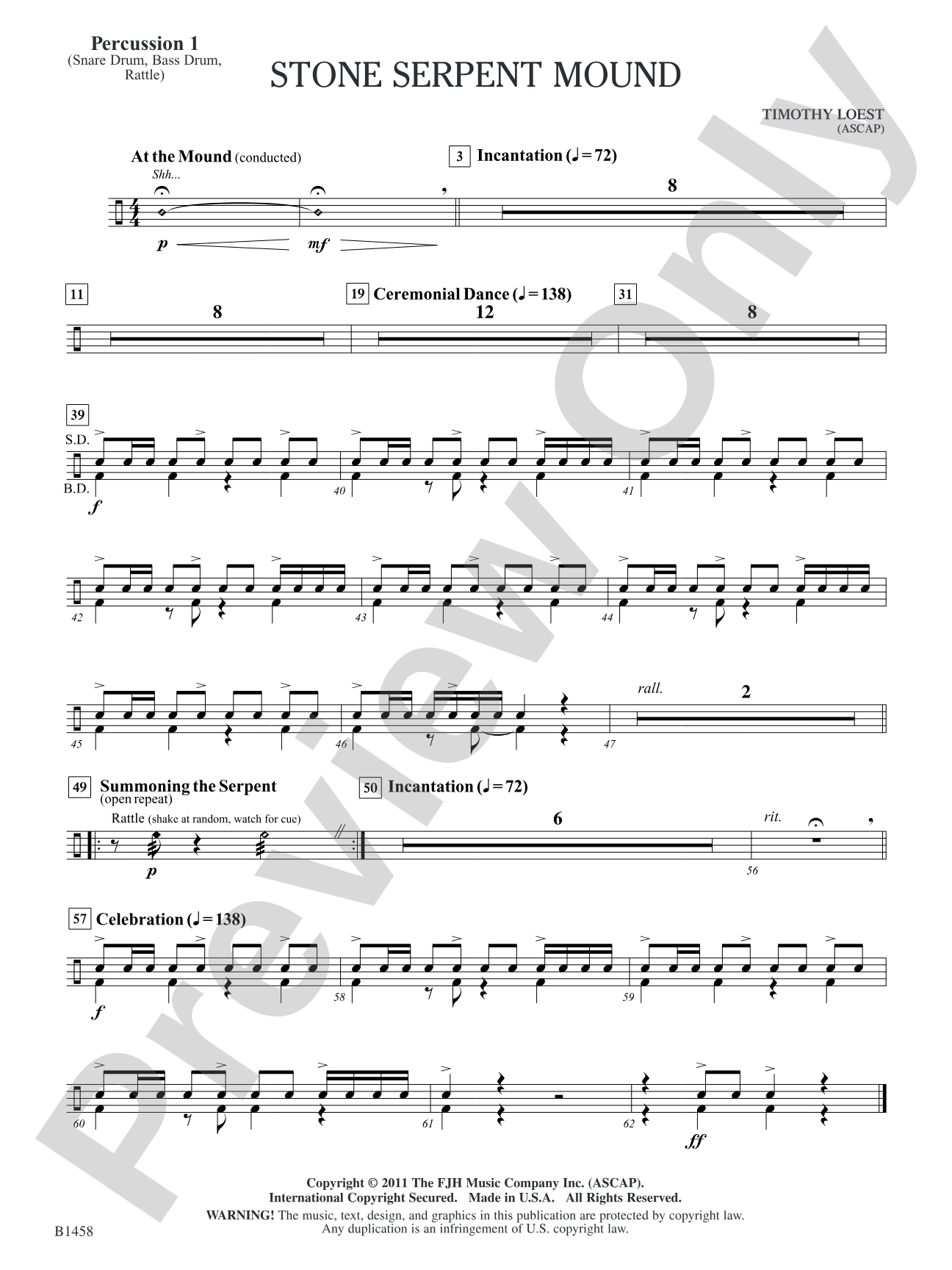 Stone Serpent Mound: Percussion 1