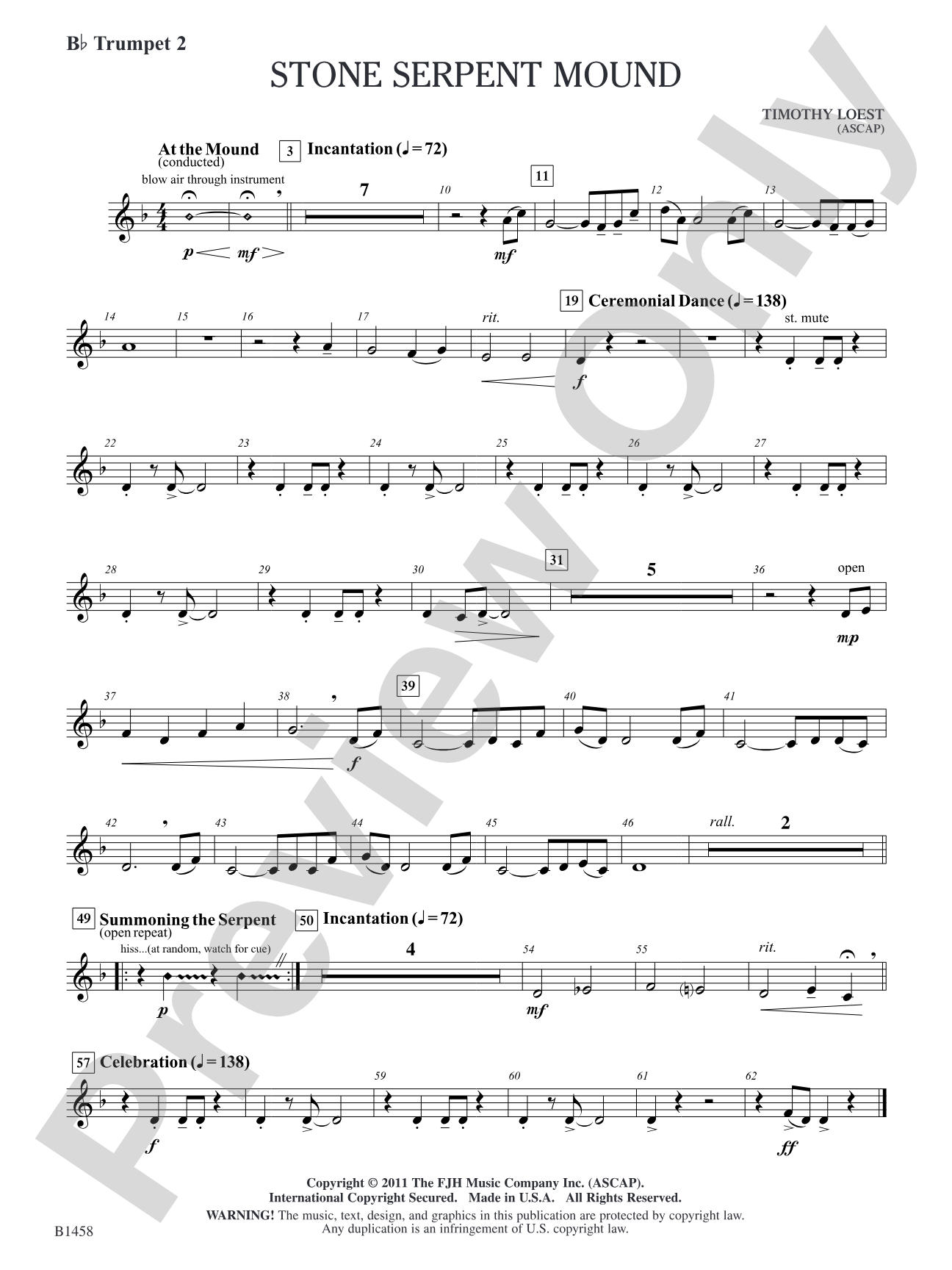 Stone Serpent Mound: B-flat Trumpet 2