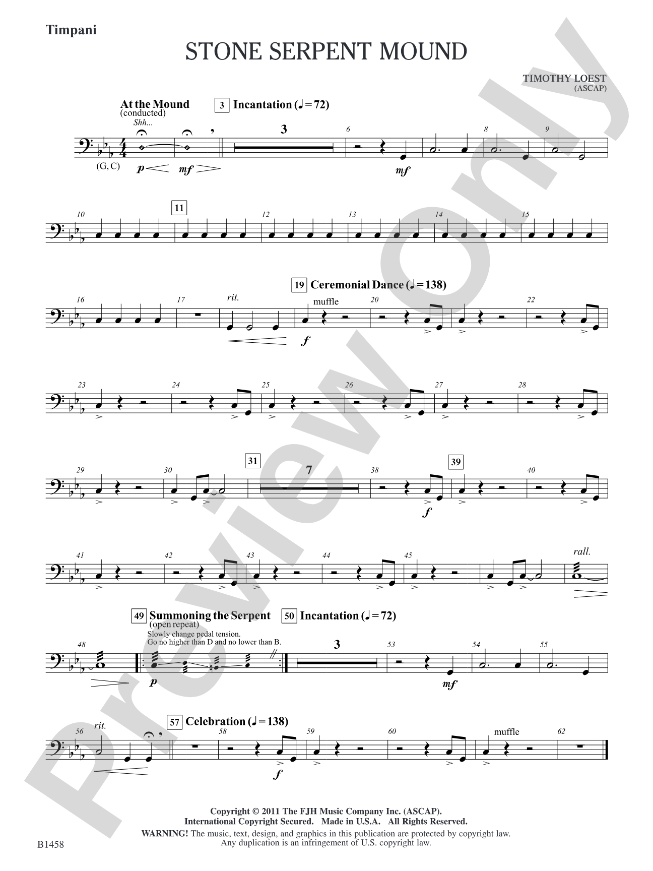 Stone Serpent Mound: Timpani