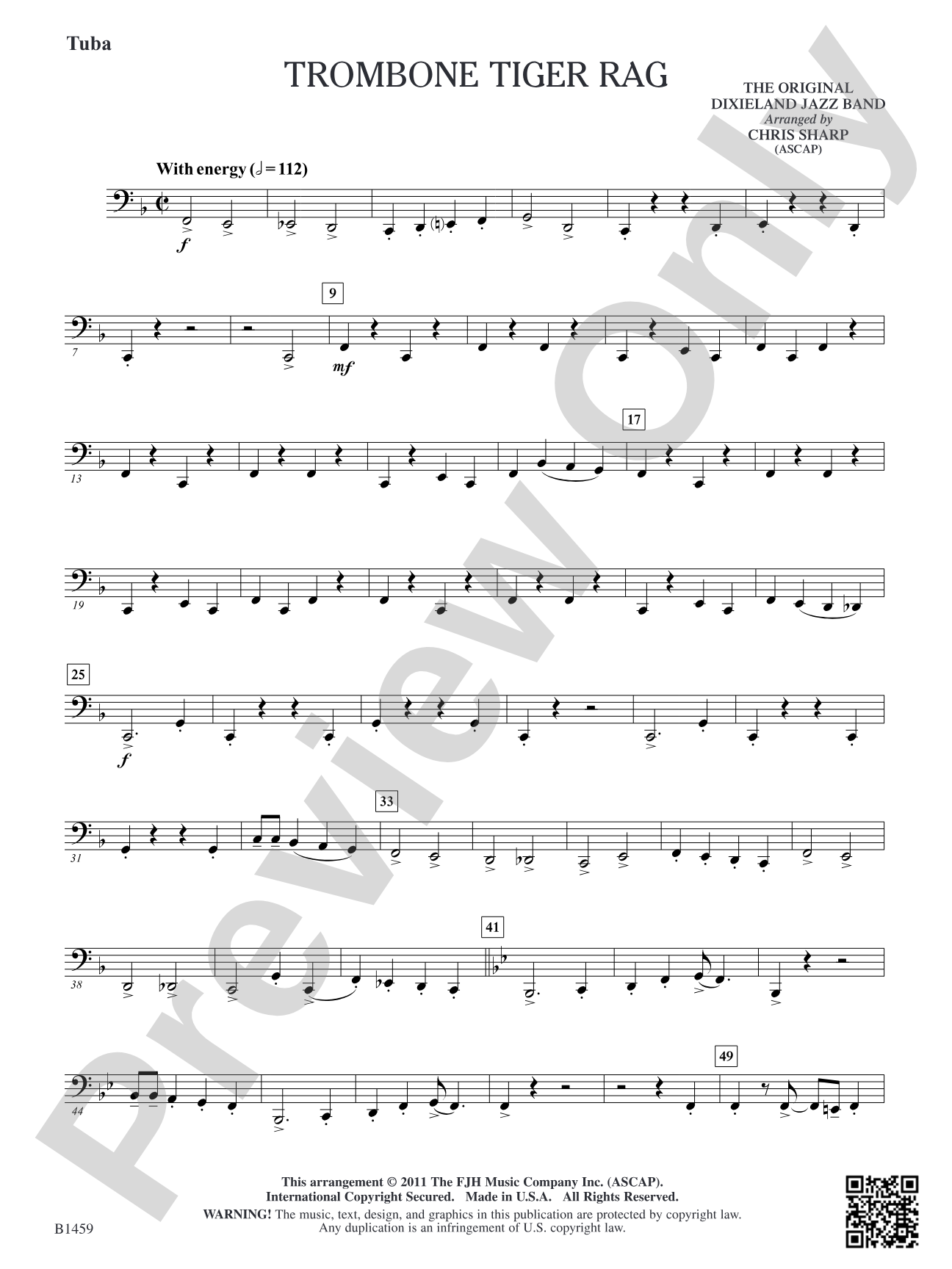 Trombone Tiger Rag: Tuba