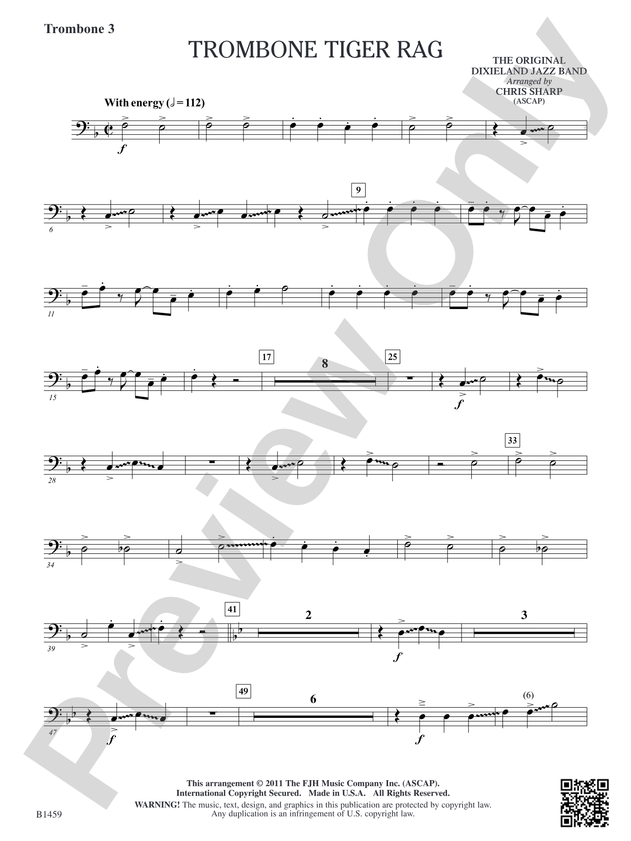 Trombone Tiger Rag: Trombone 3