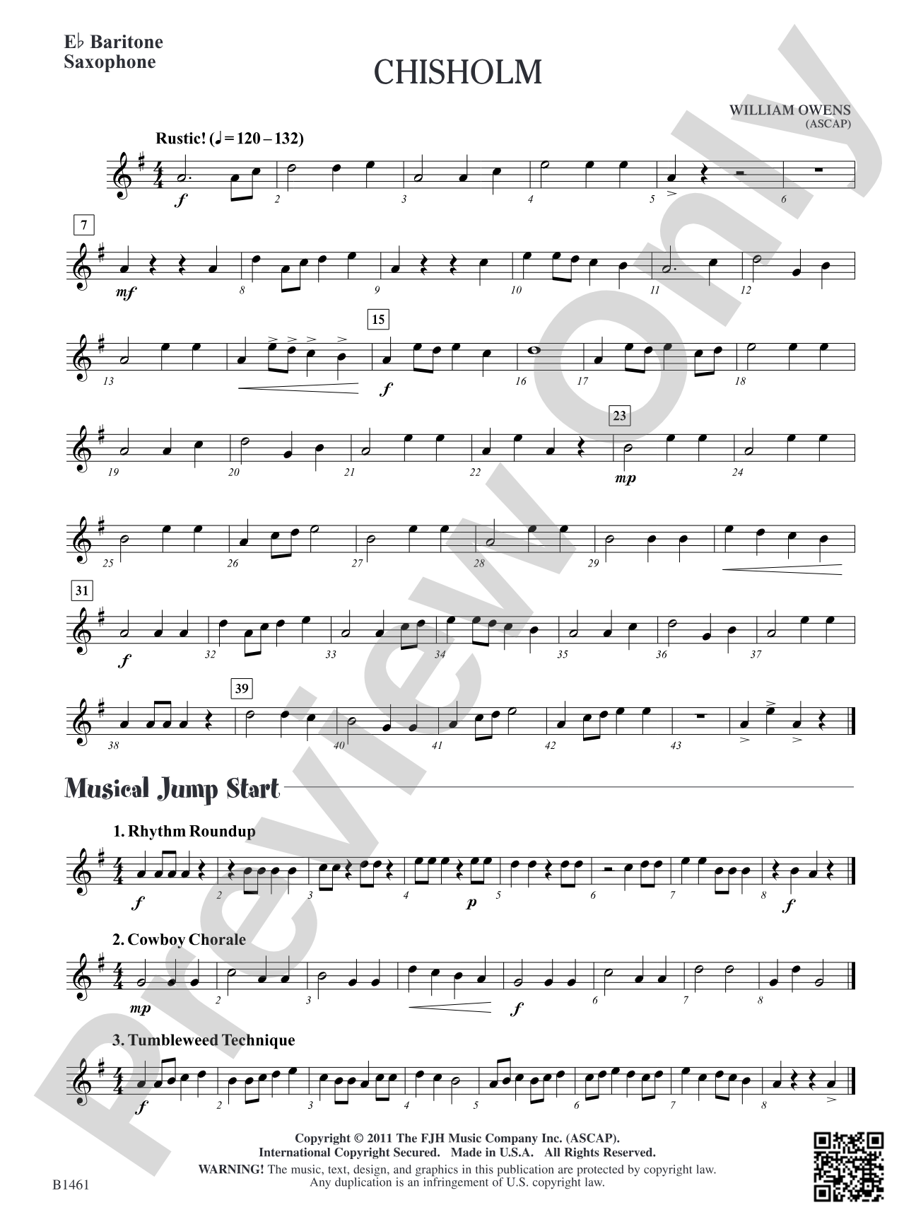Chisholm: E-flat Baritone Saxophone