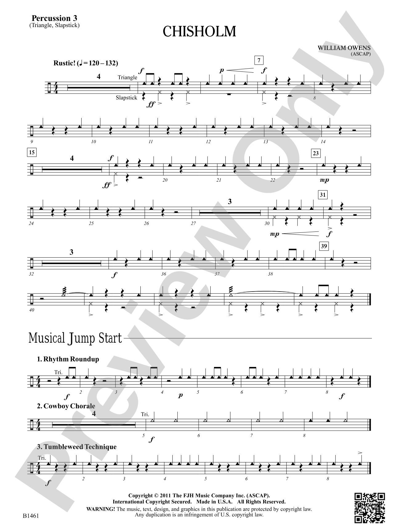 Chisholm: Percussion 3
