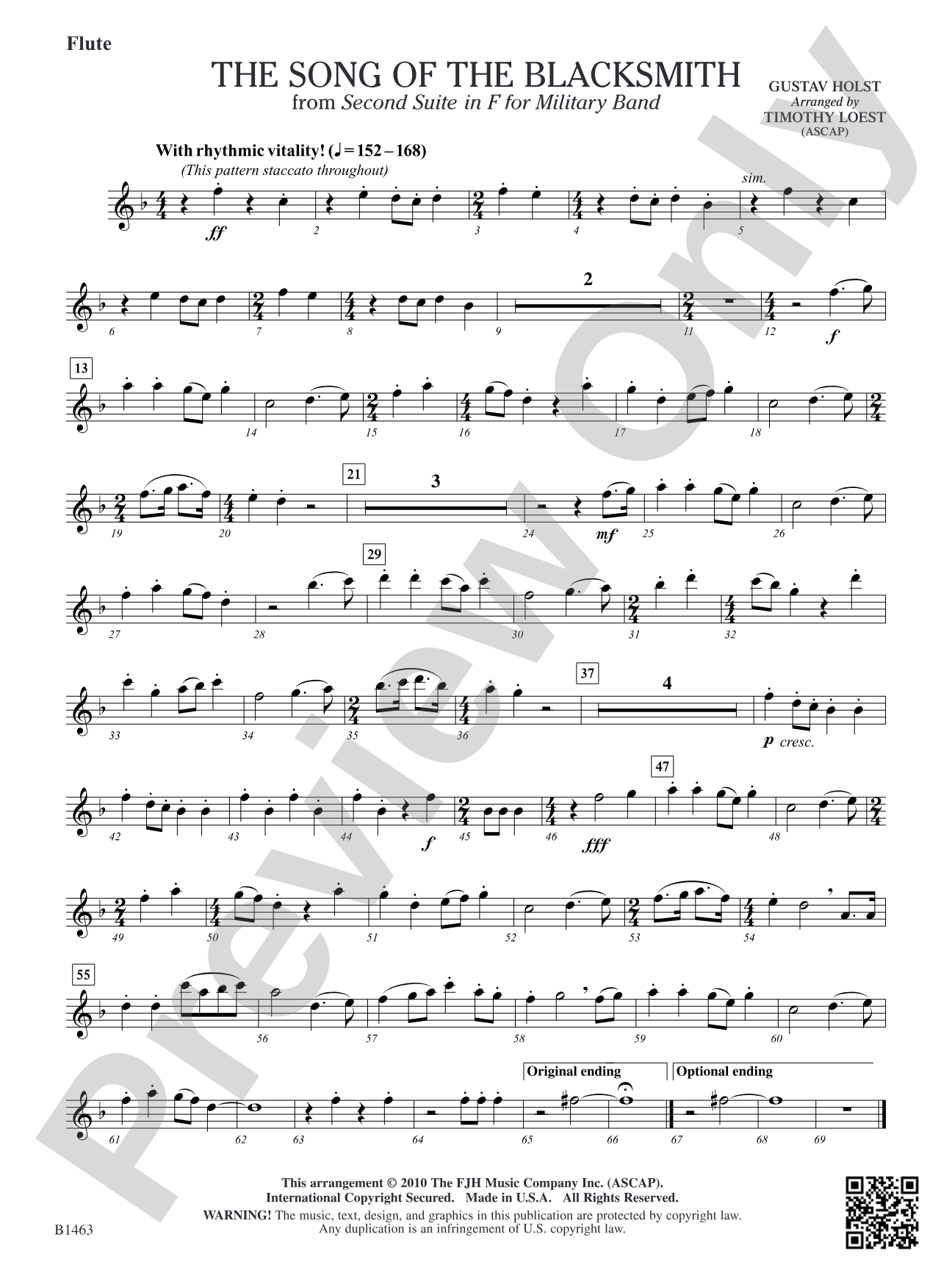 The Song of the Blacksmith: Flute