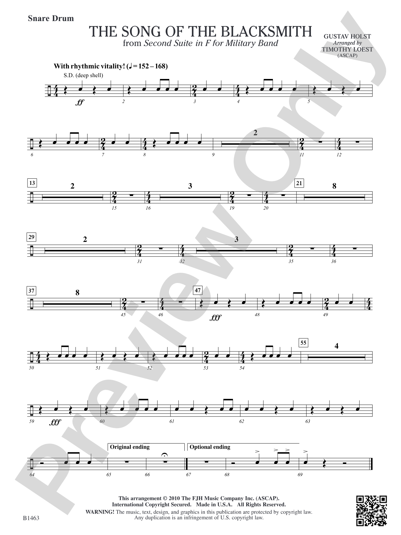 The Song of the Blacksmith: Snare Drum