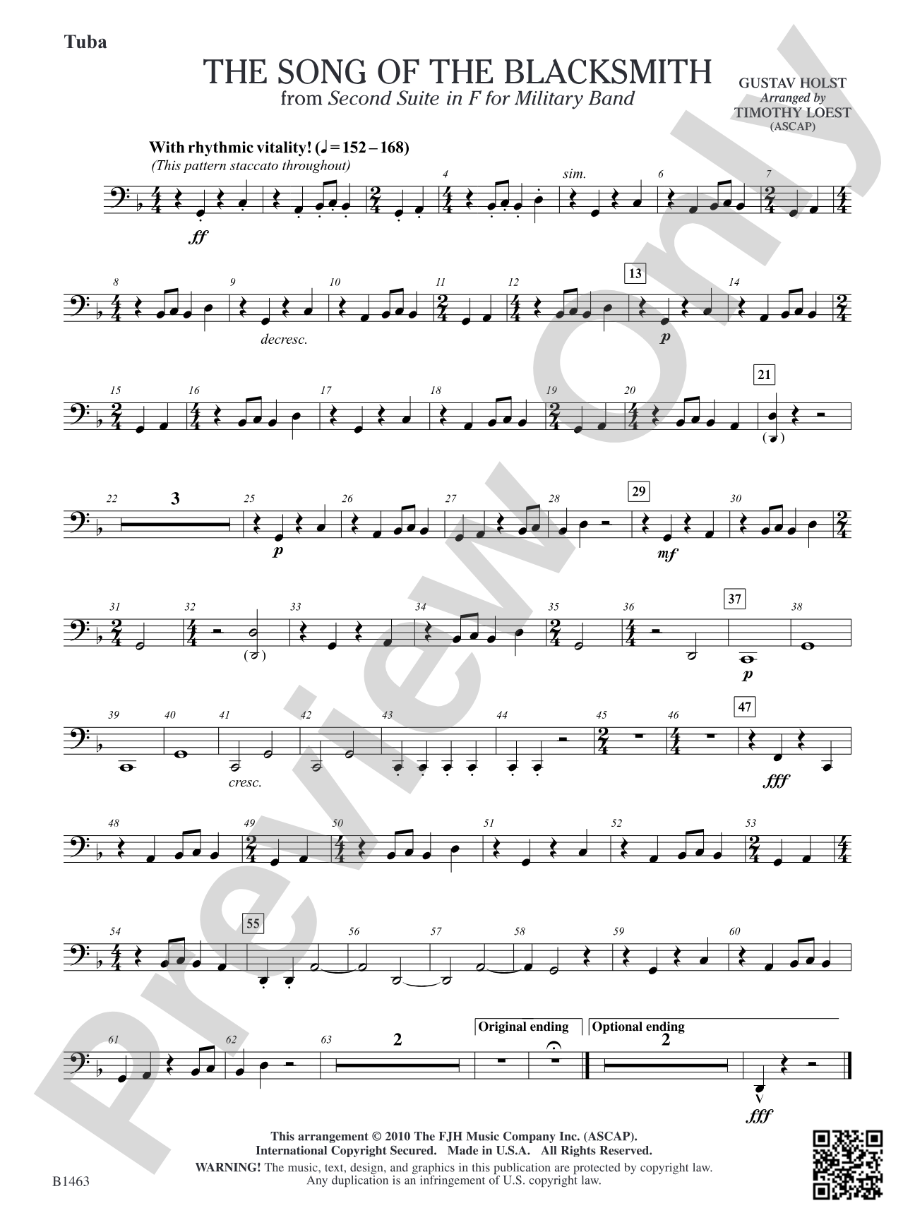 The Song of the Blacksmith: Tuba