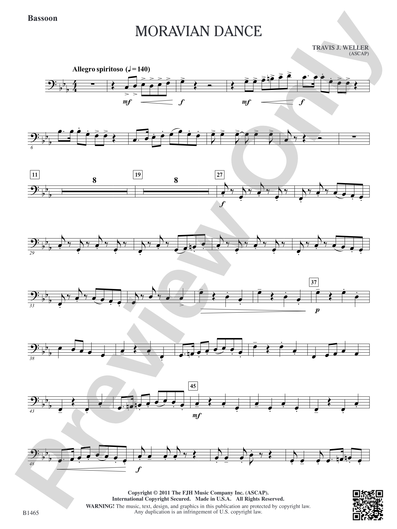 Moravian Dance: Bassoon