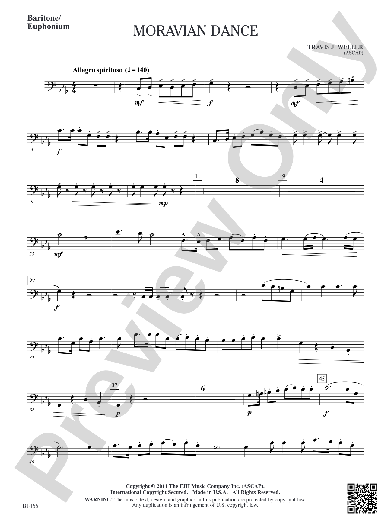 Moravian Dance: Baritone/Euphonium