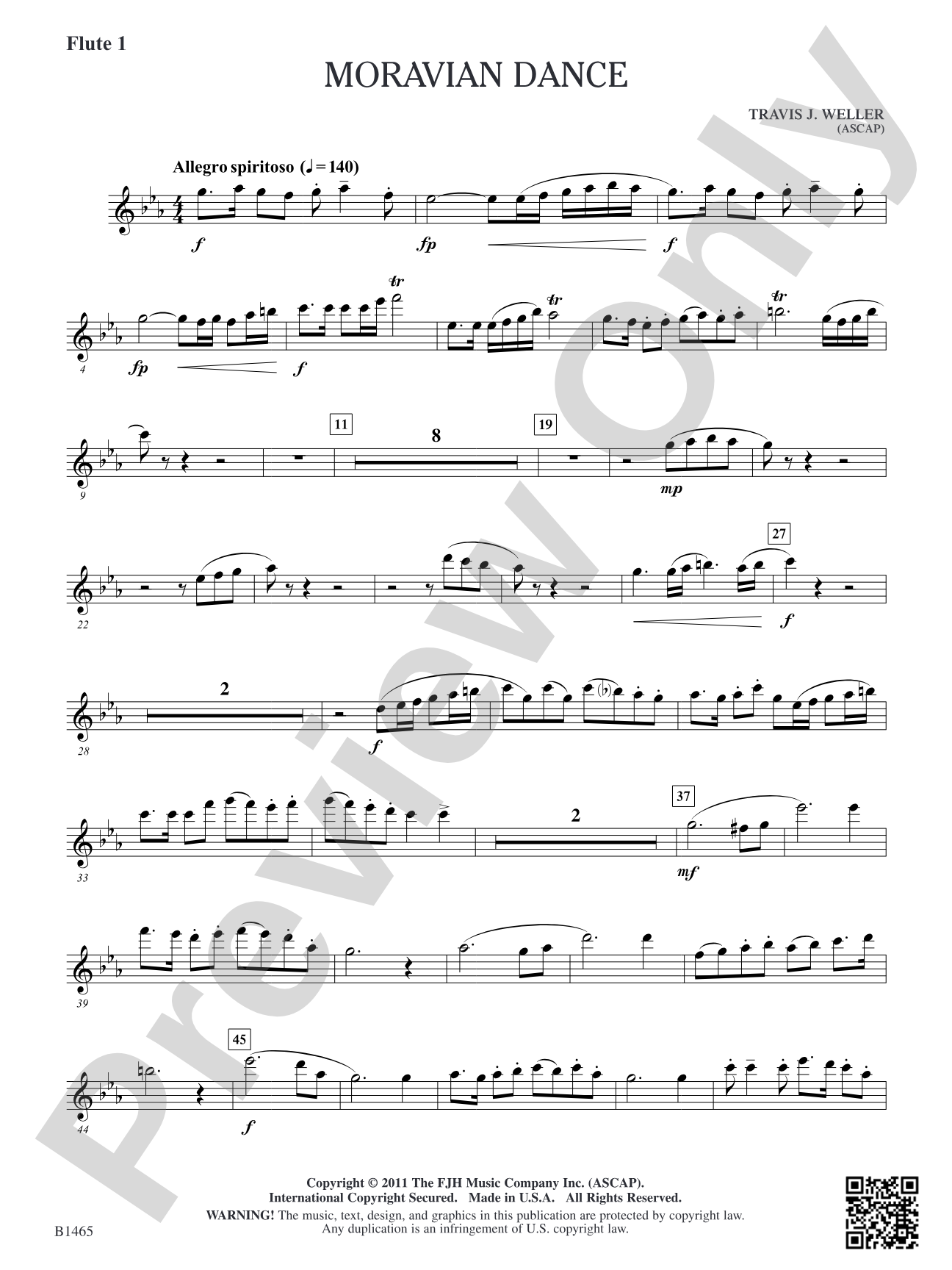 Moravian Dance: Flute 1